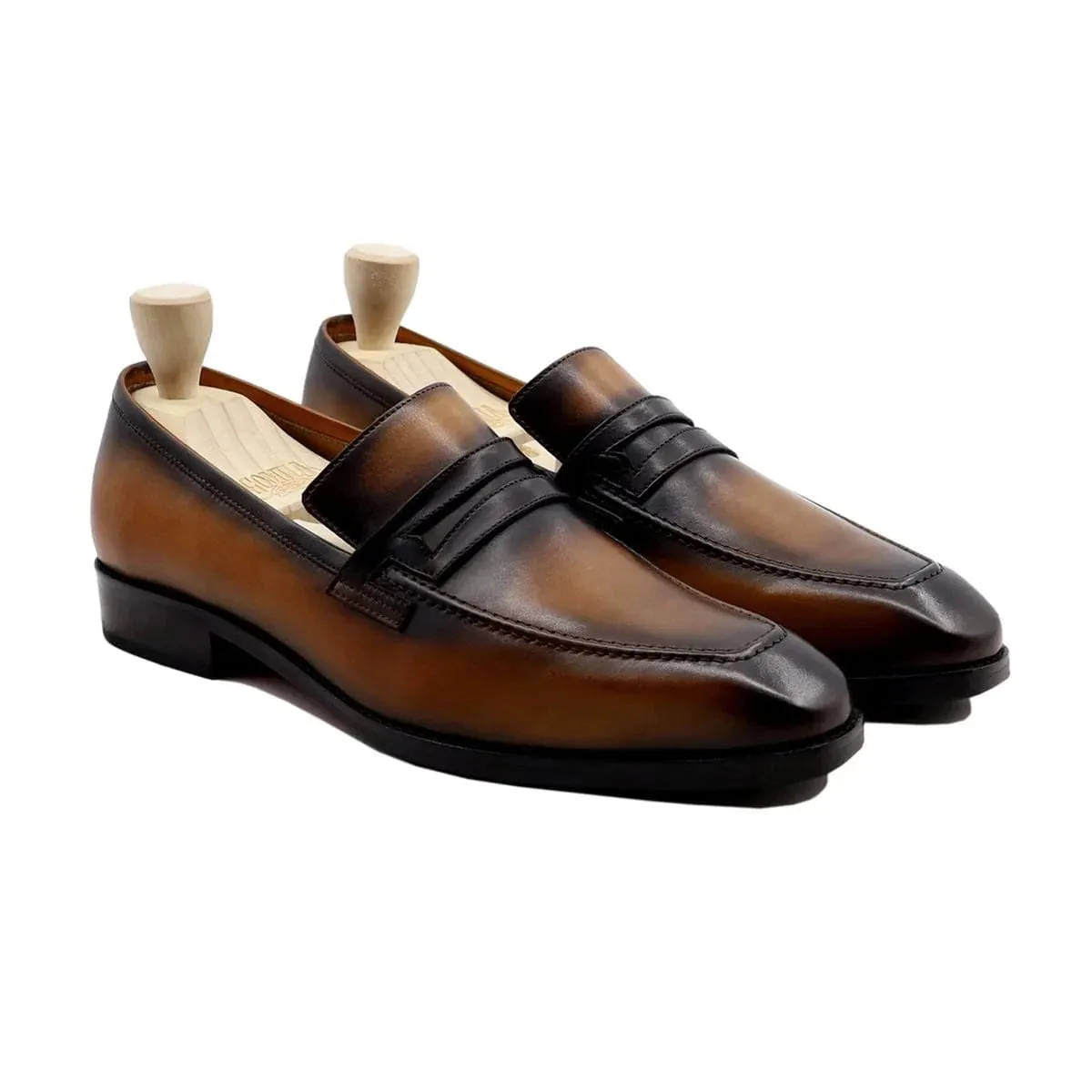 Bespoke Mens Leather Loafers