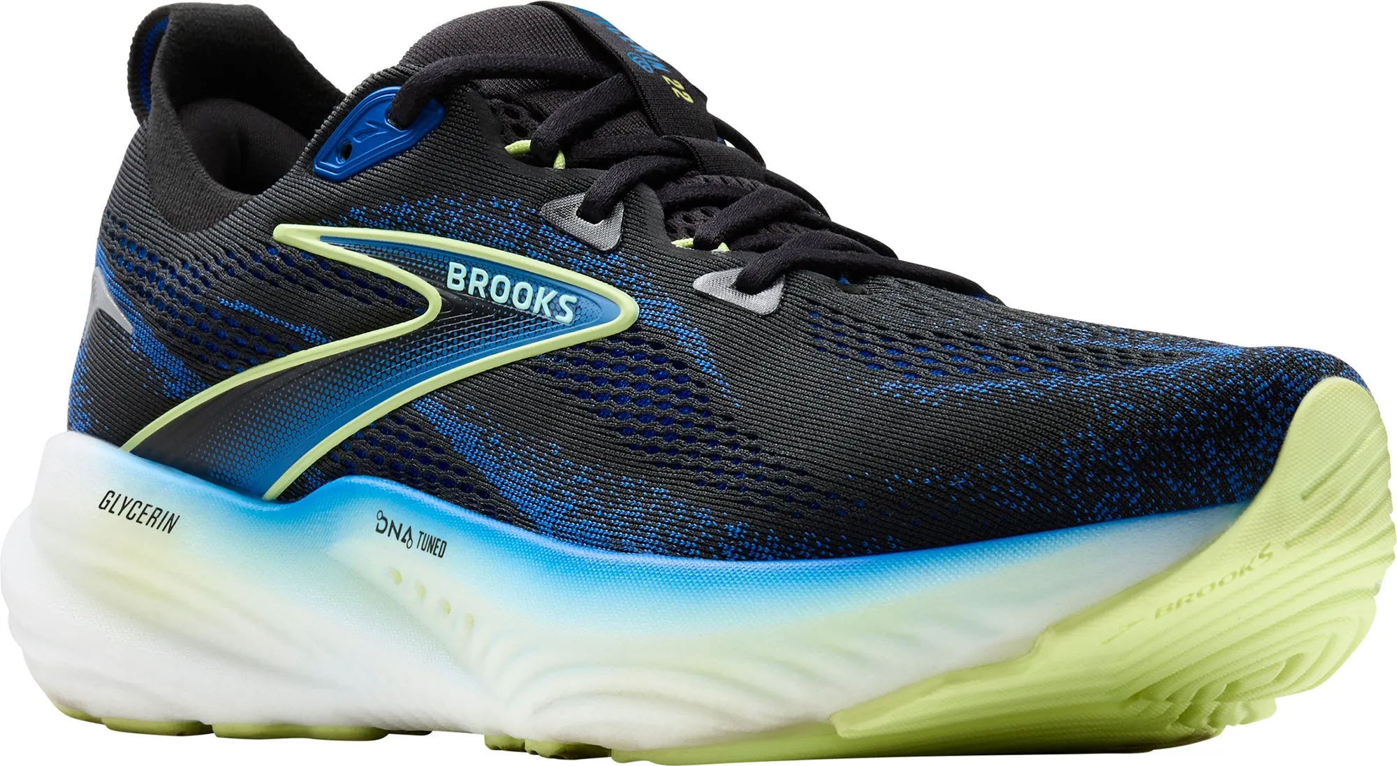 Brooks Glycerin 22 WIDE FIT Mens Running Shoes - Black