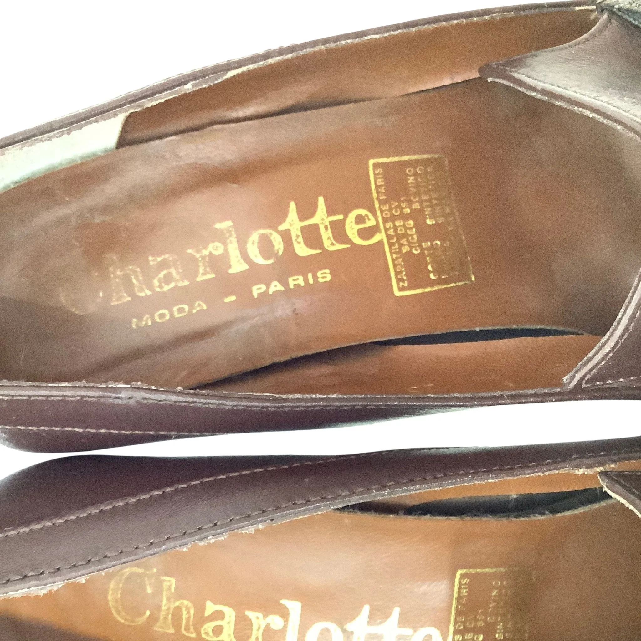 Brown Heeled Loafers