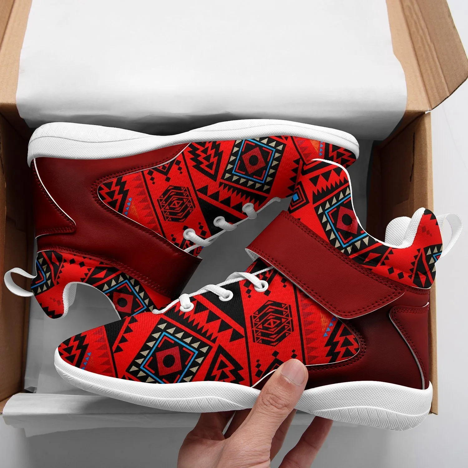 California Coast Mask Ipottaa Basketball / Sport High Top Shoes - White Sole