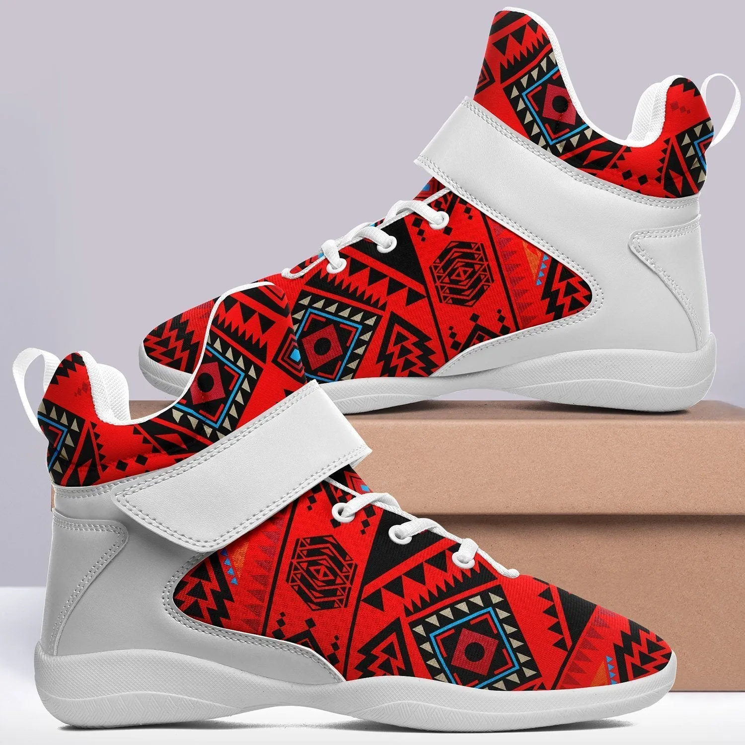 California Coast Mask Ipottaa Basketball / Sport High Top Shoes - White Sole