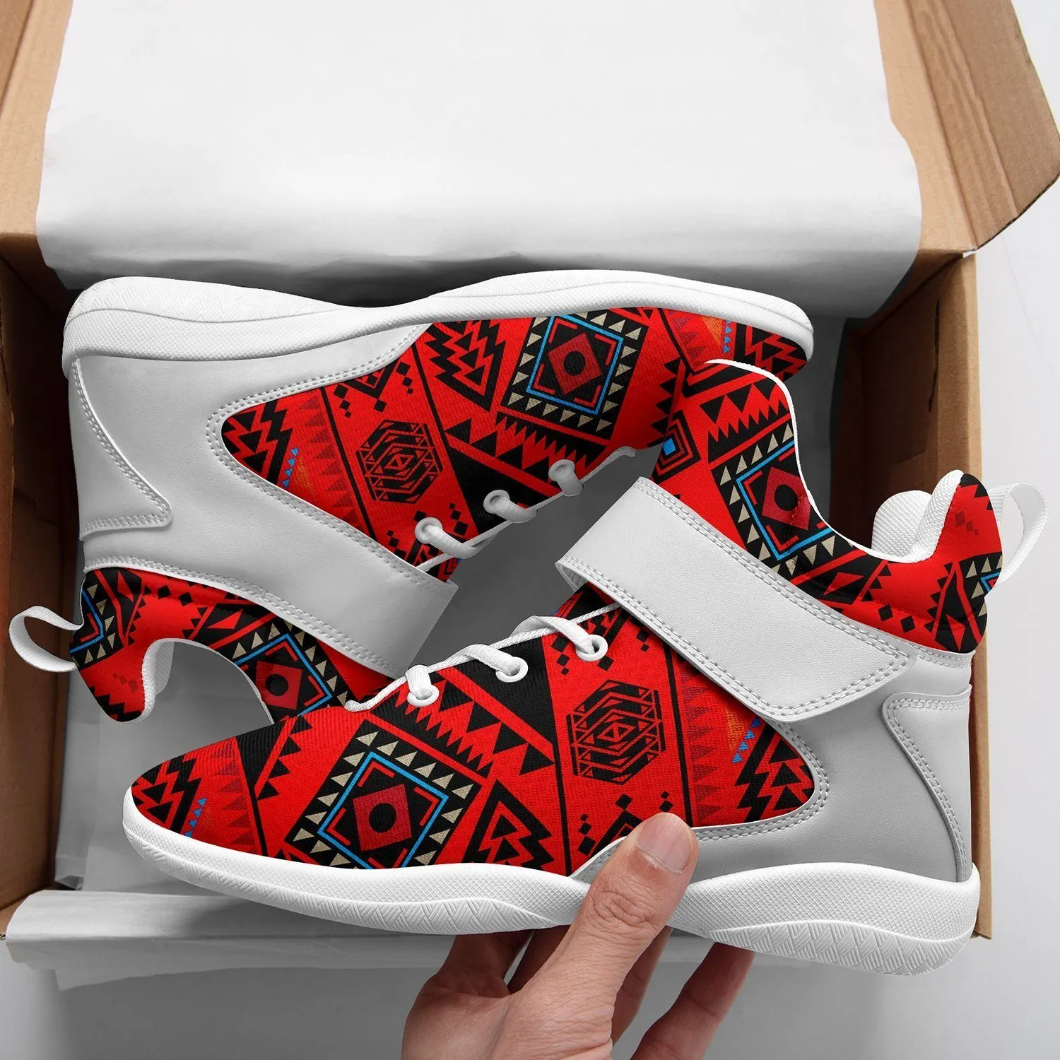 California Coast Mask Ipottaa Basketball / Sport High Top Shoes - White Sole