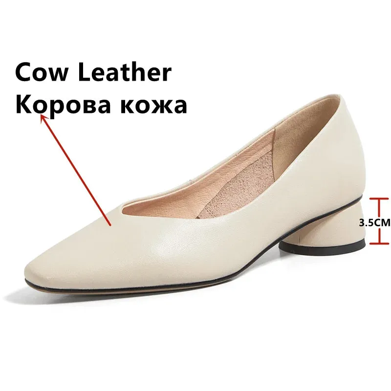 Classic Concise Thick Heels