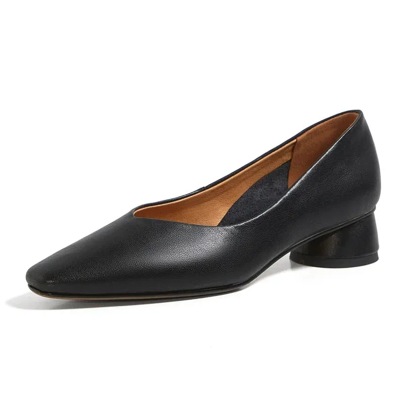 Classic Concise Thick Heels