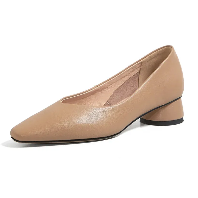 Classic Concise Thick Heels