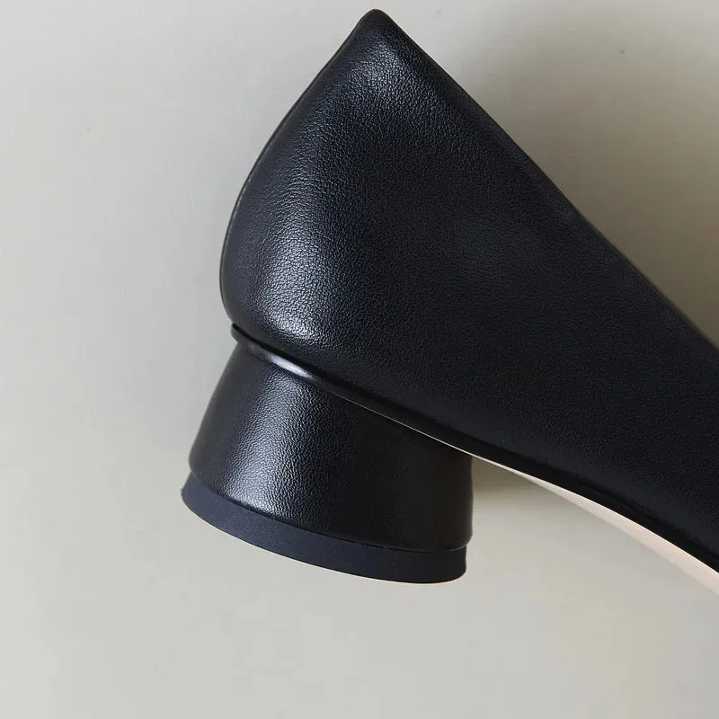 Classic Concise Thick Heels