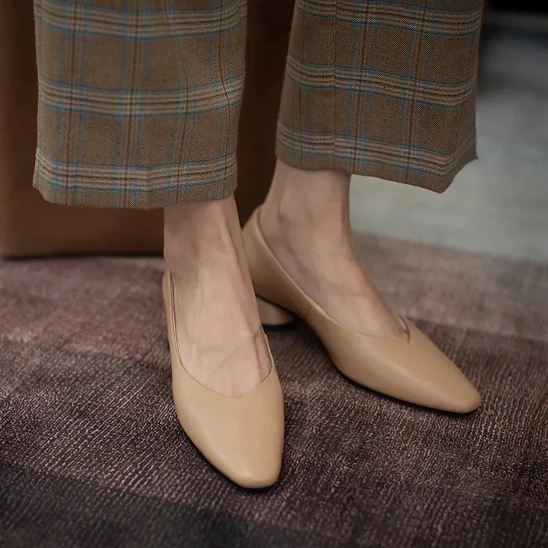 Classic Concise Thick Heels