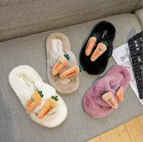 Cute Plush Poop Kids Slipper