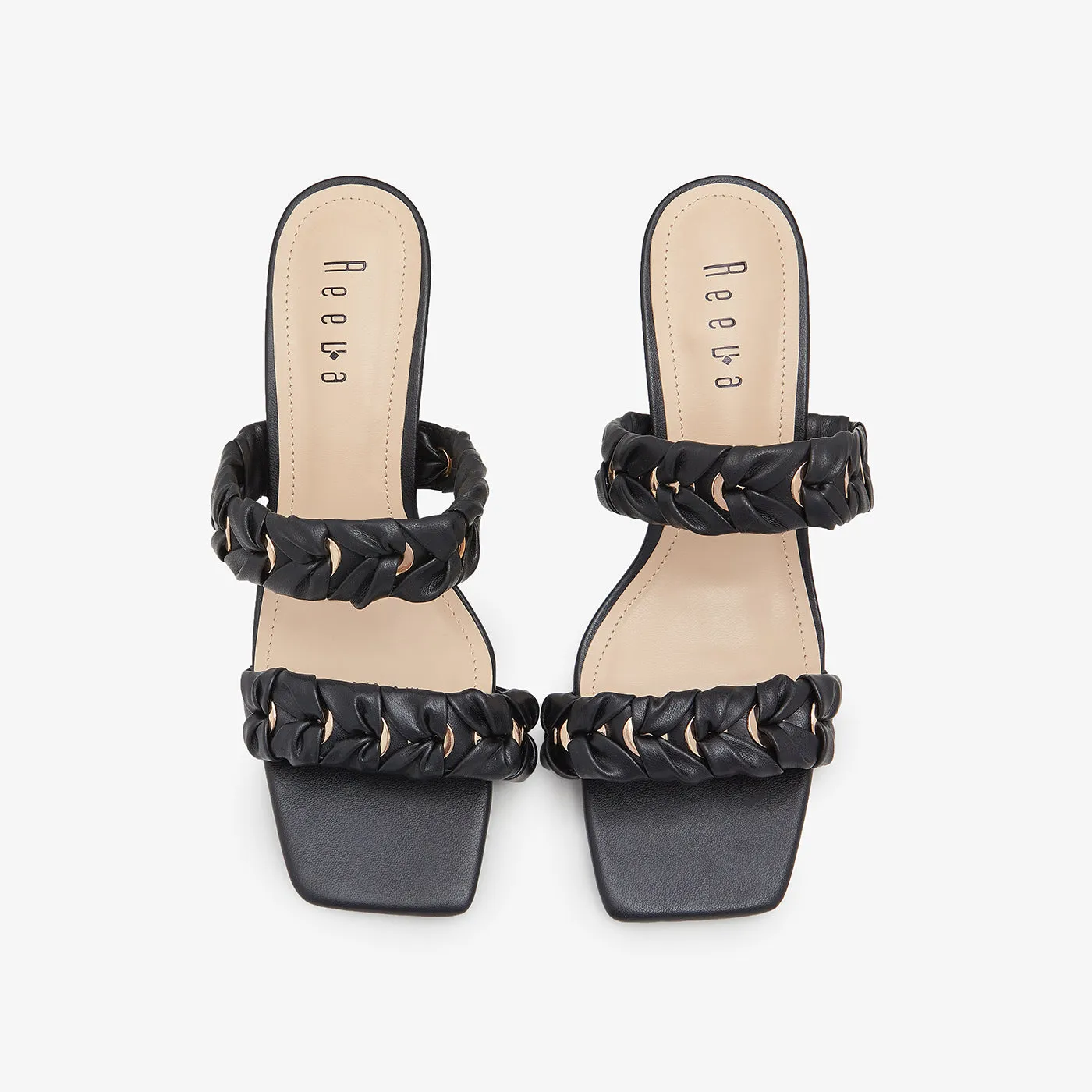 Double Strap Classic Heels for Women
