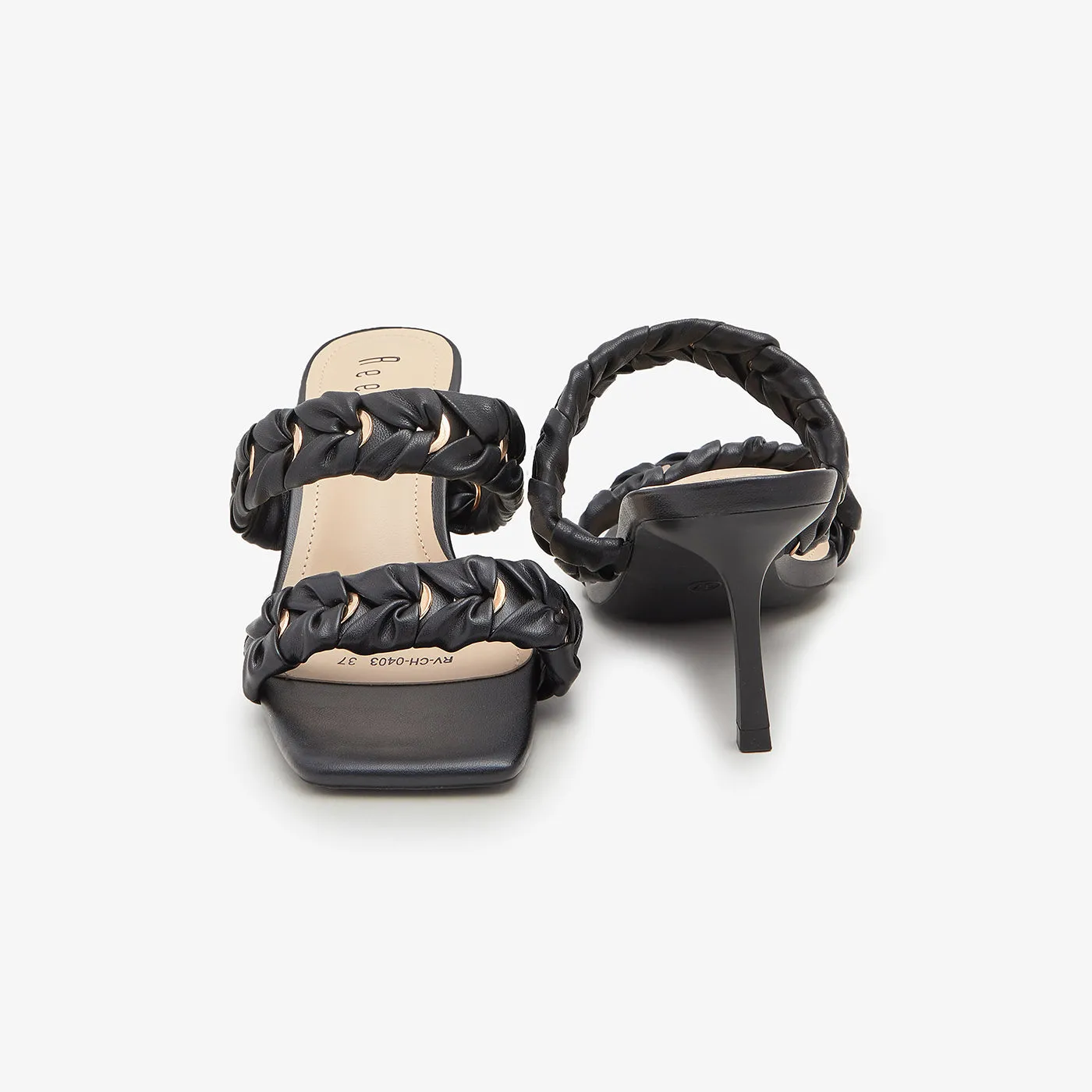 Double Strap Classic Heels for Women