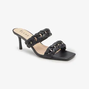 Double Strap Classic Heels for Women