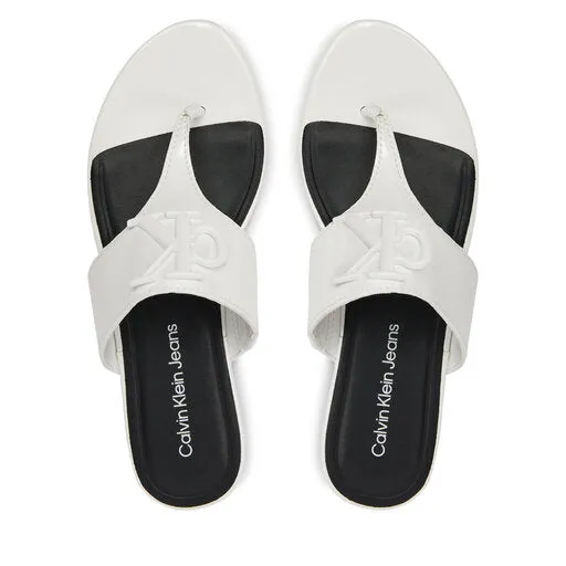 Flat Sandal Slide Toepost Mg Met