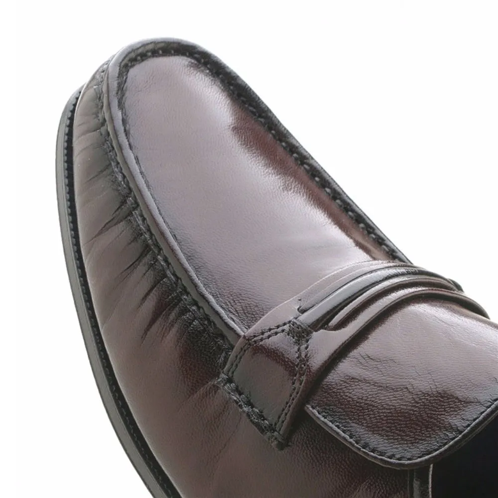 Florsheim Como Black Cherry Moc Toe Strap Loafer