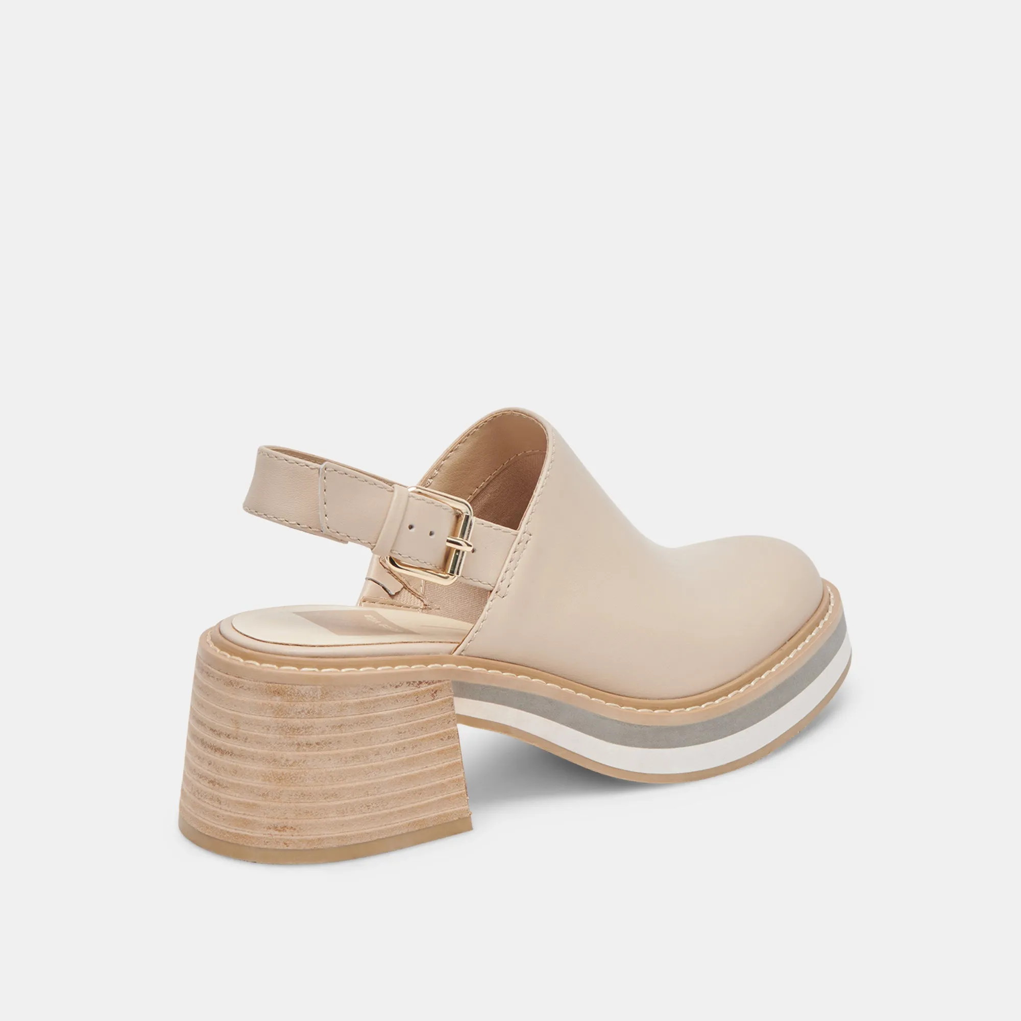 HANIAH HEELS BISCUIT LEATHER