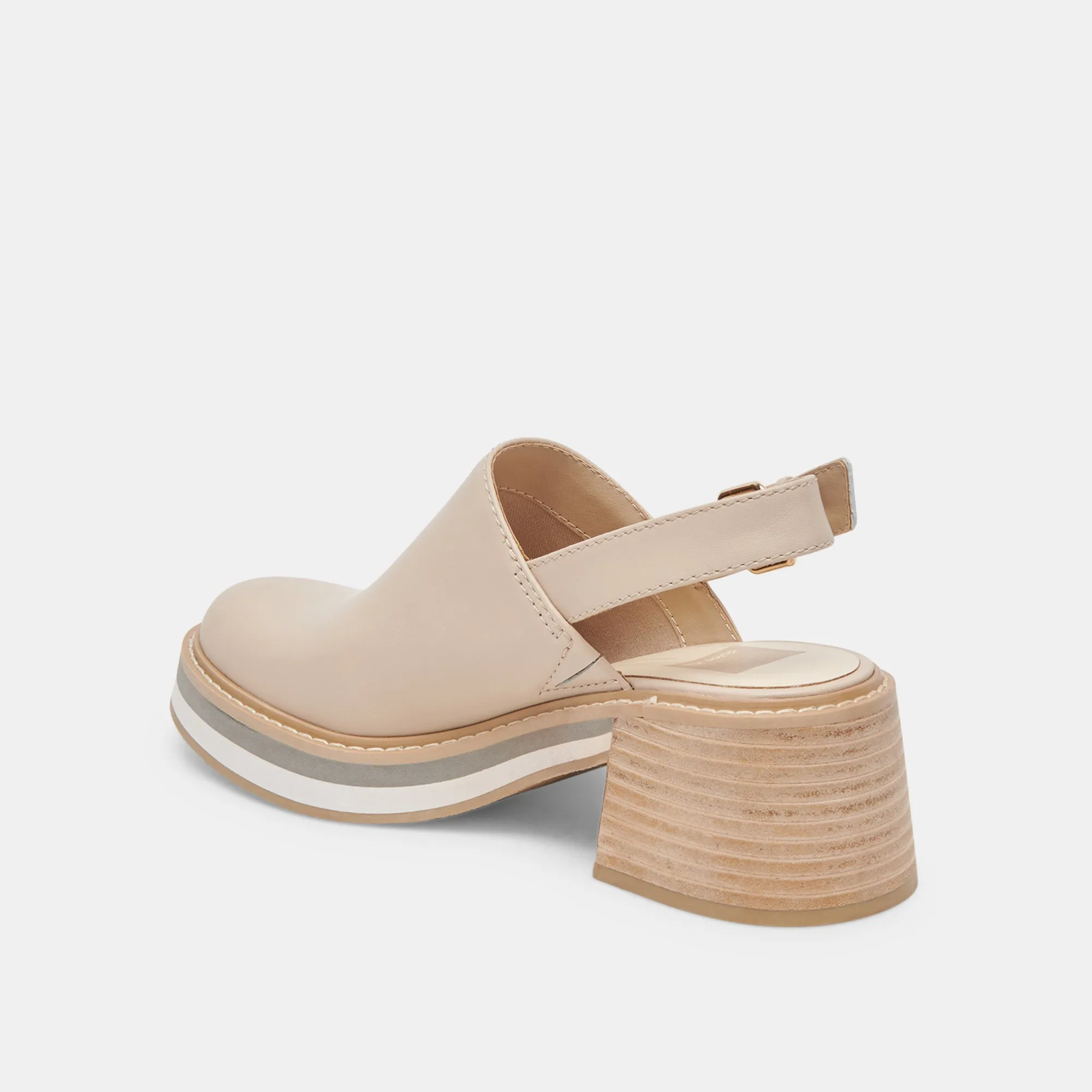 HANIAH HEELS BISCUIT LEATHER