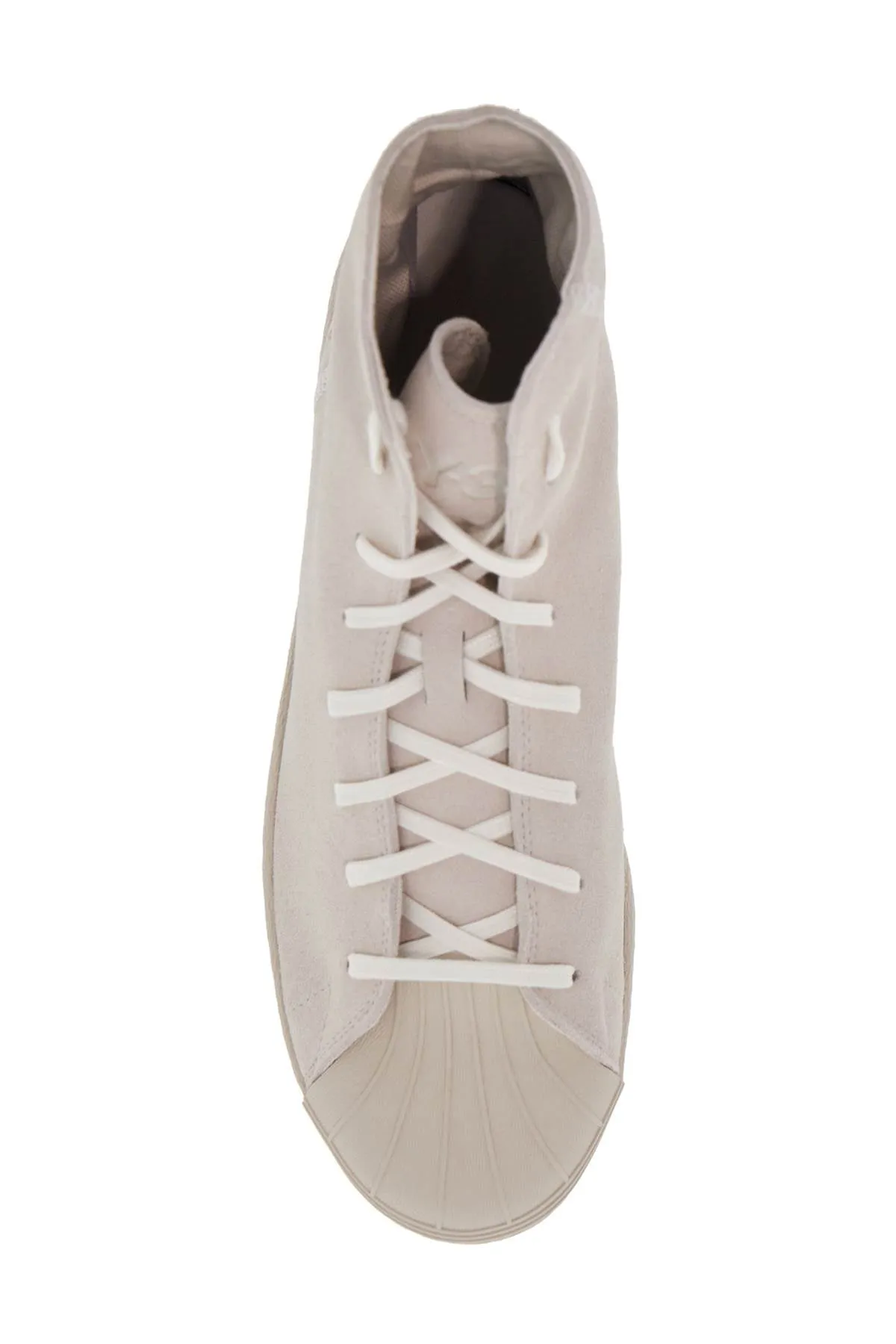 high-top pro model sneakers in light gray suede with hook & loop fastener closure JQ4969 GREY