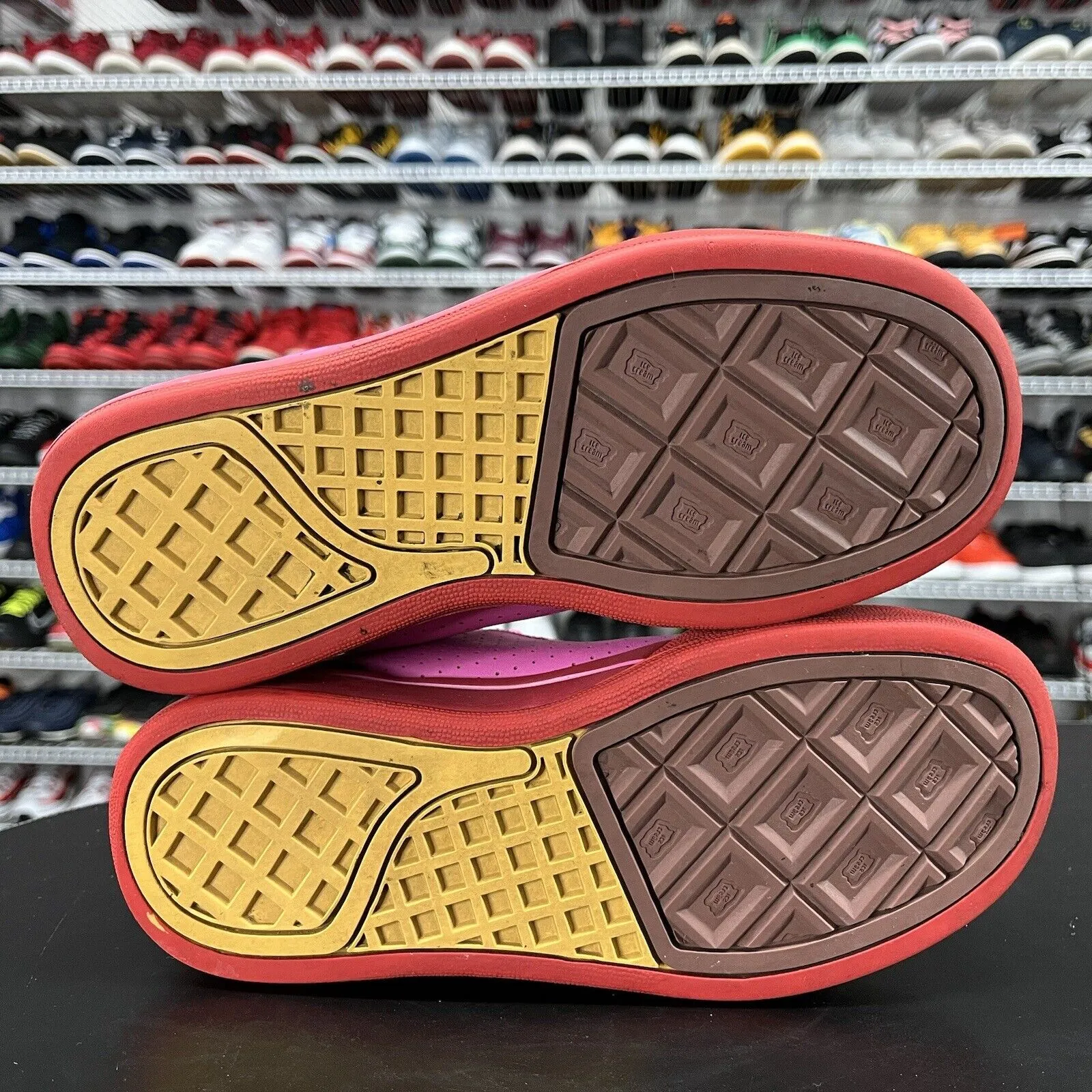 Ice Cream Board Flip Pink Red Billionaire Club Sneakers Men's Size 5.5