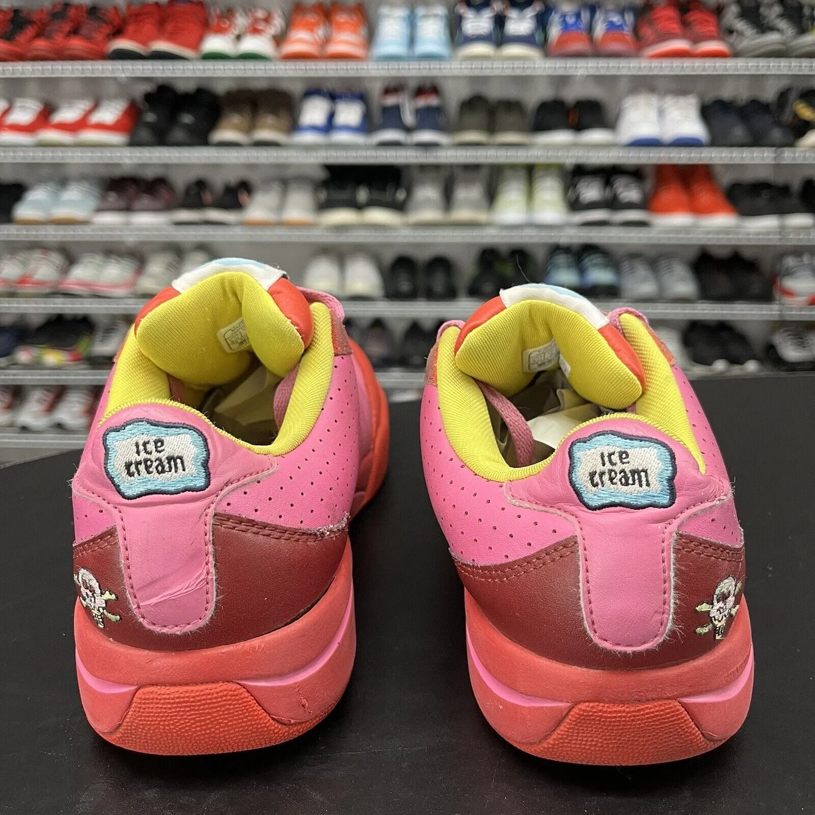 Ice Cream Board Flip Pink Red Billionaire Club Sneakers Men's Size 5.5