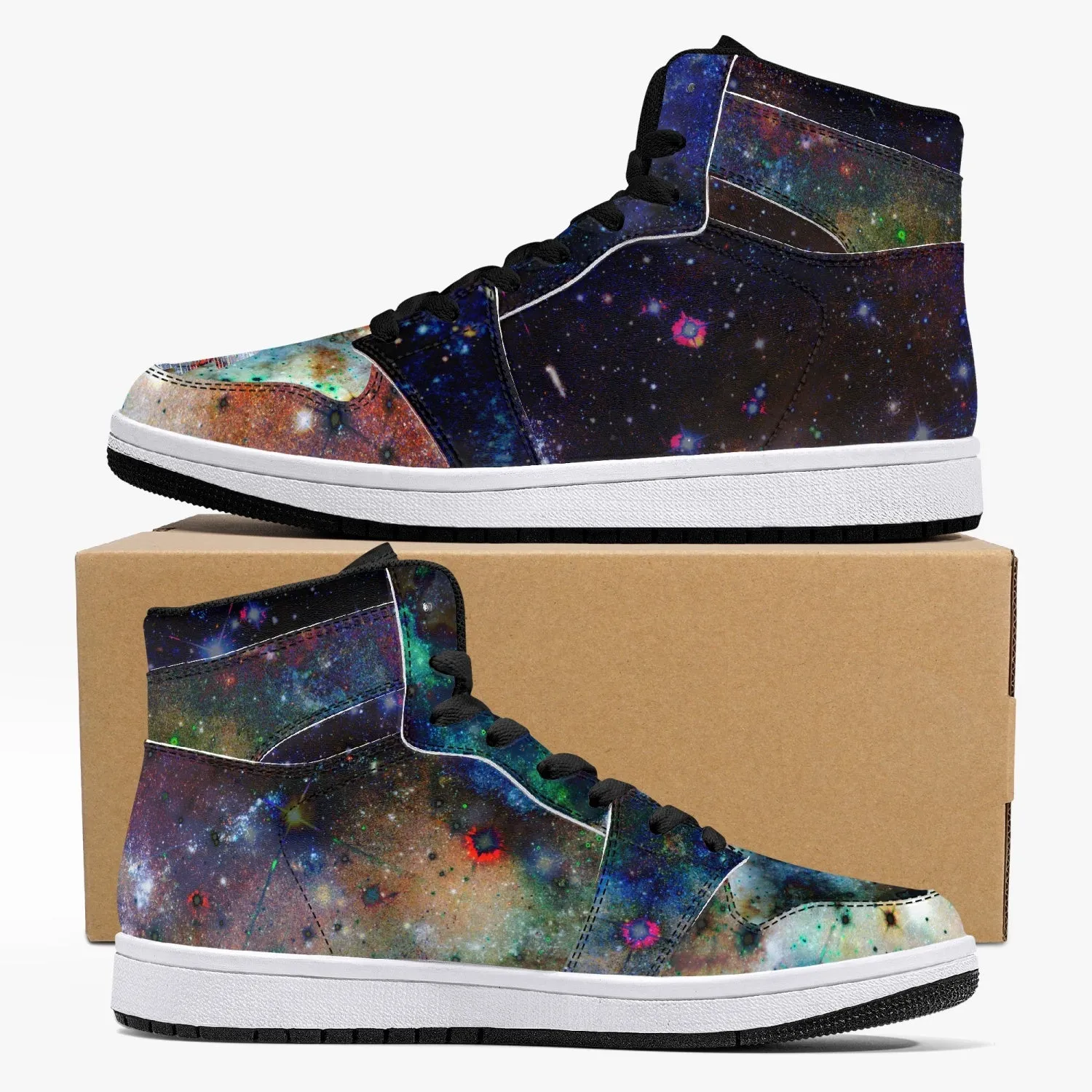 Ishtar Psychedelic Split-Style High-Top Sneakers