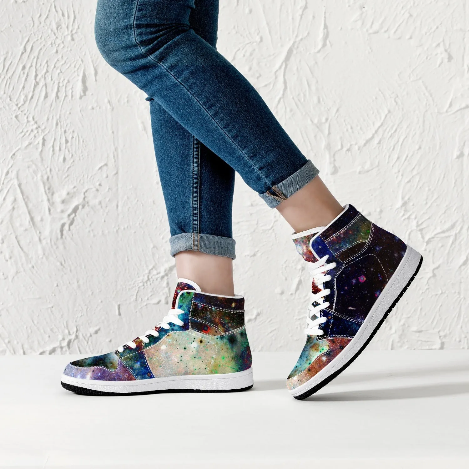 Ishtar Psychedelic Split-Style High-Top Sneakers