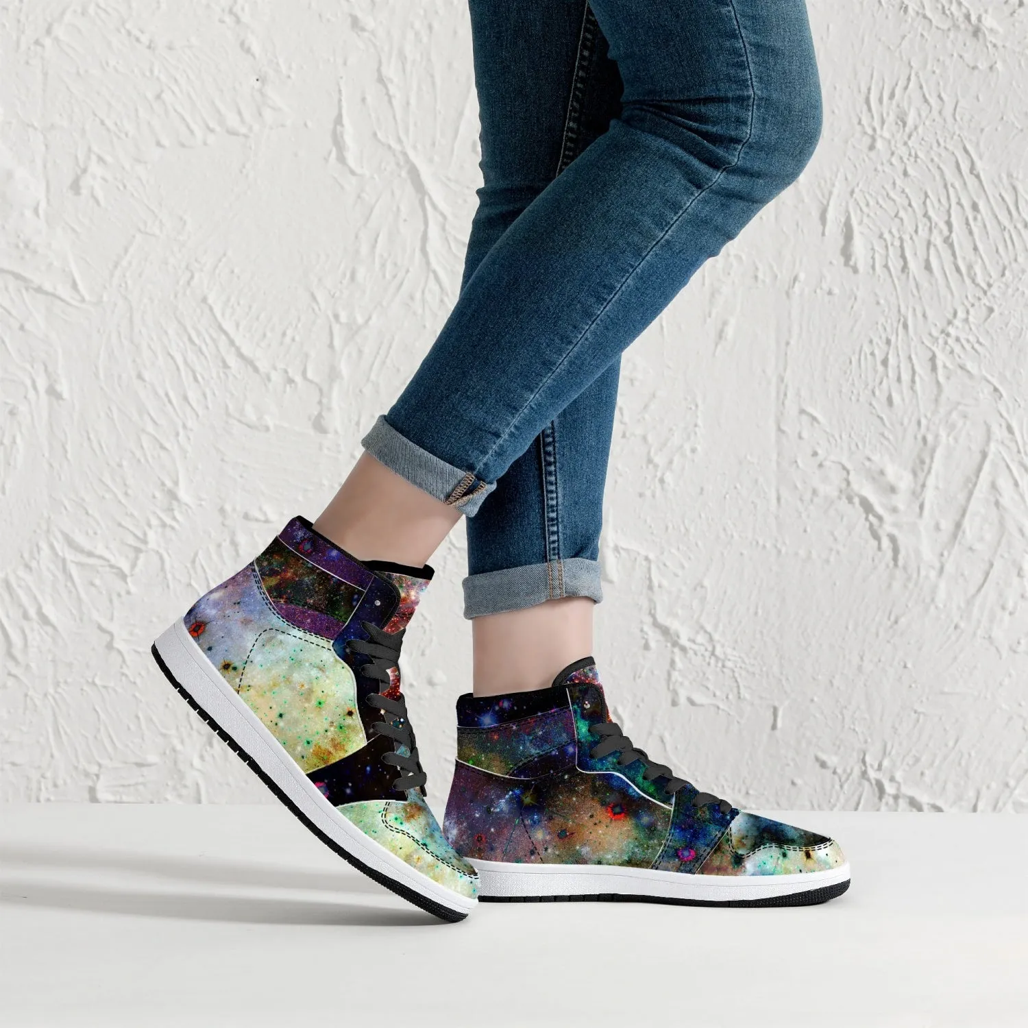 Ishtar Psychedelic Split-Style High-Top Sneakers