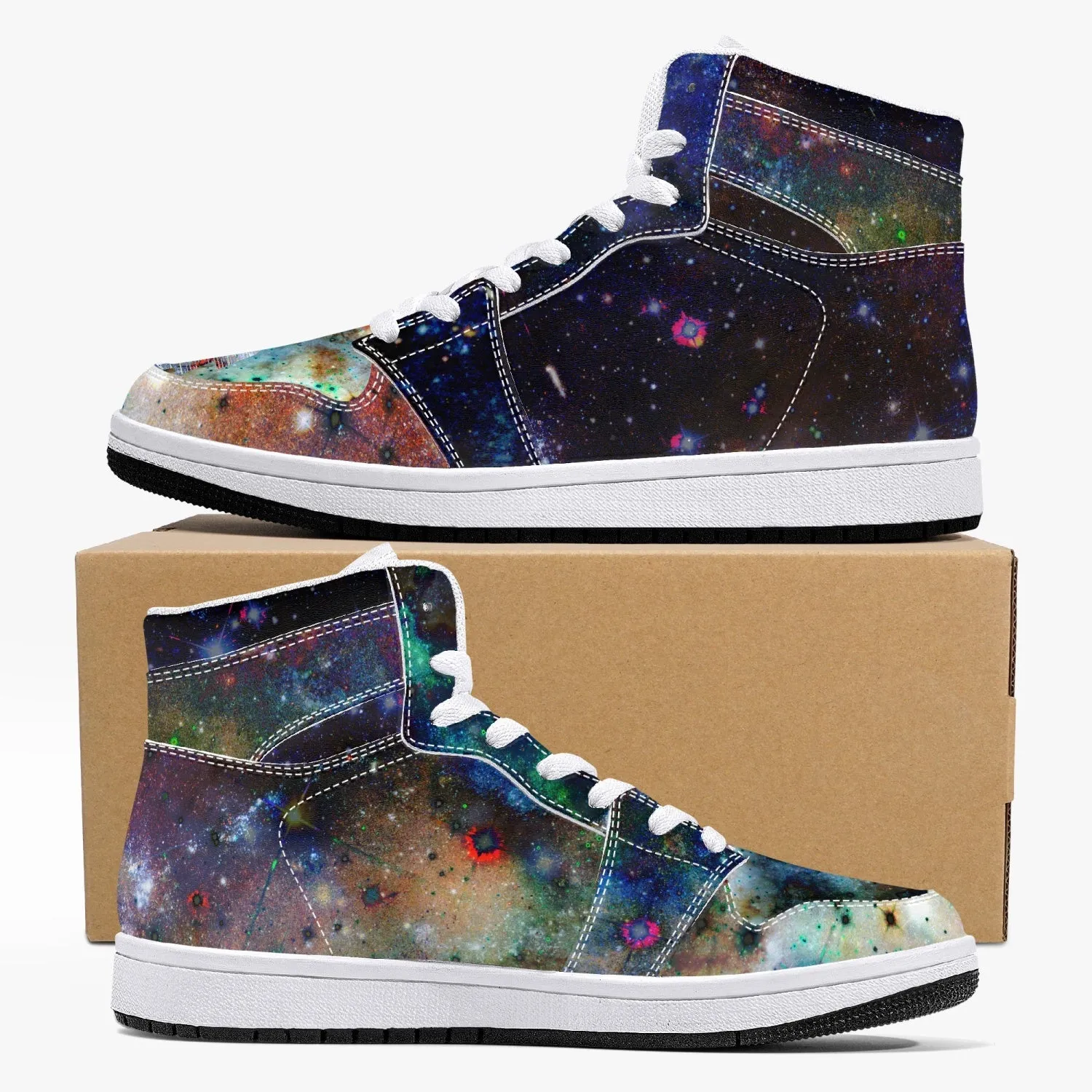 Ishtar Psychedelic Split-Style High-Top Sneakers