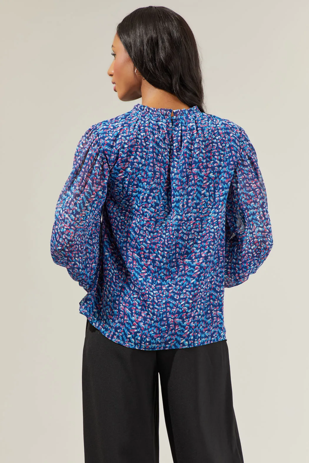 Lander Floral Balloon Sleeve Blouse