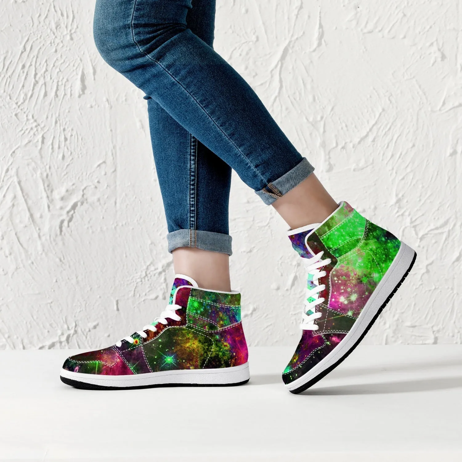 Lilith Psychedelic Split-Style High-Top Sneakers