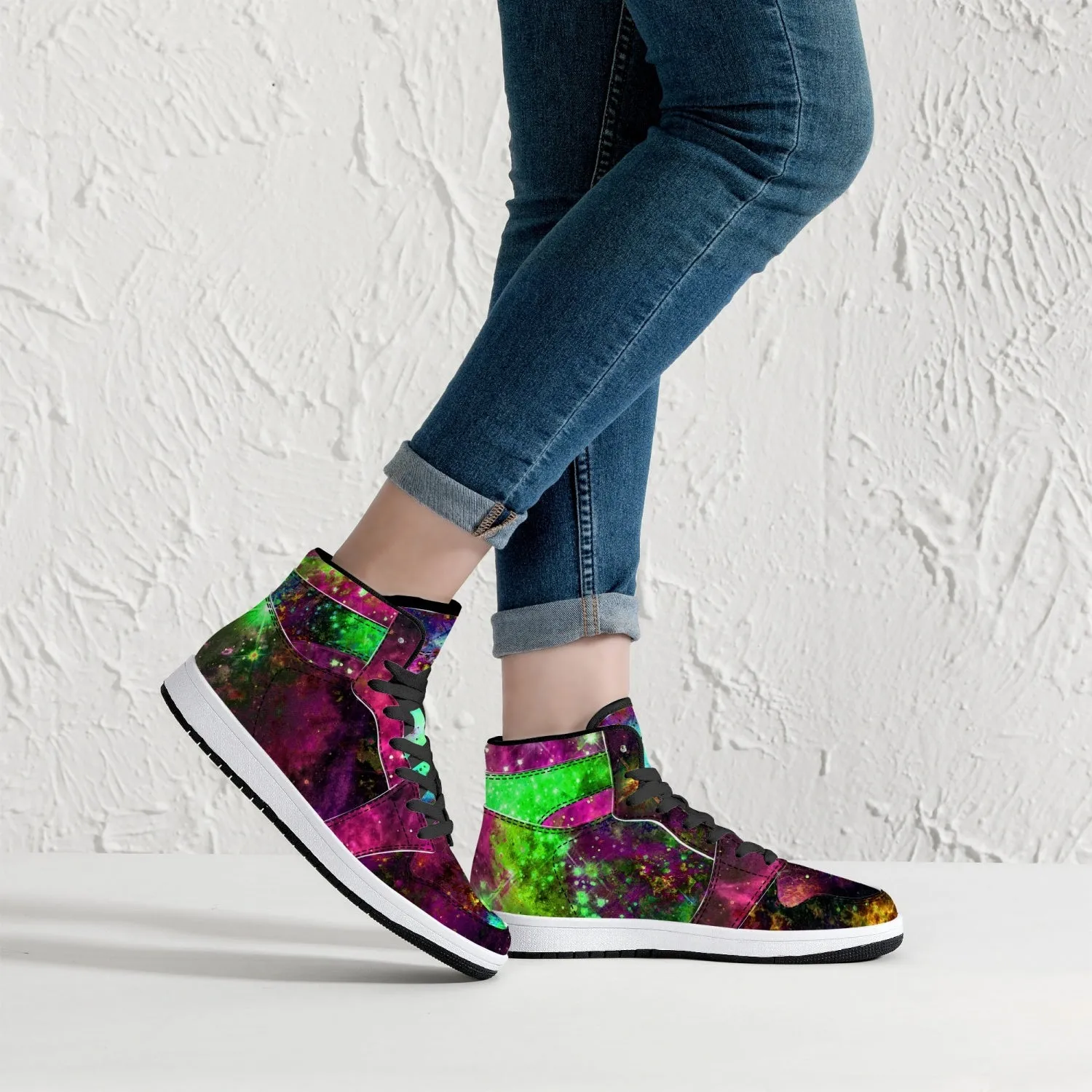 Lilith Psychedelic Split-Style High-Top Sneakers