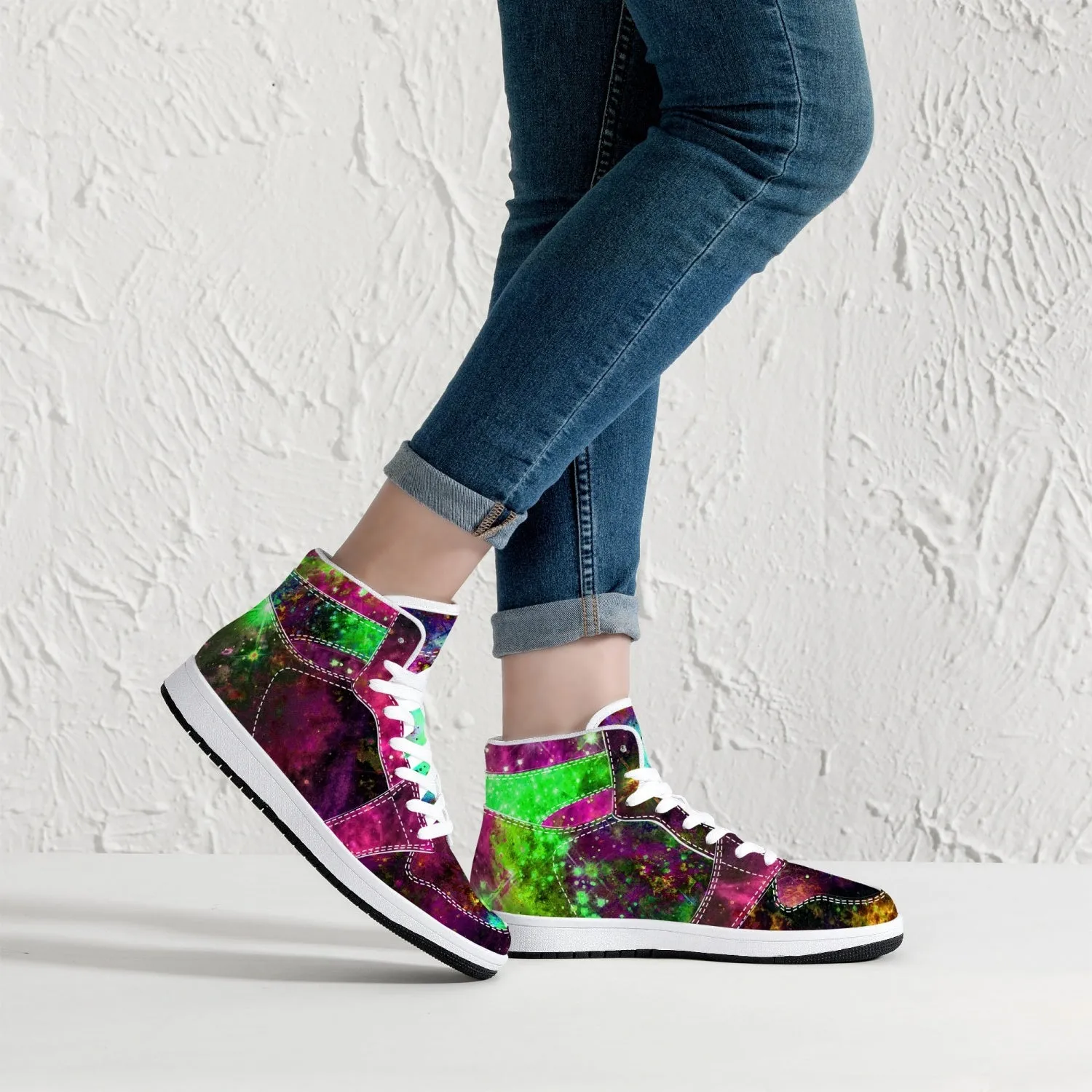 Lilith Psychedelic Split-Style High-Top Sneakers
