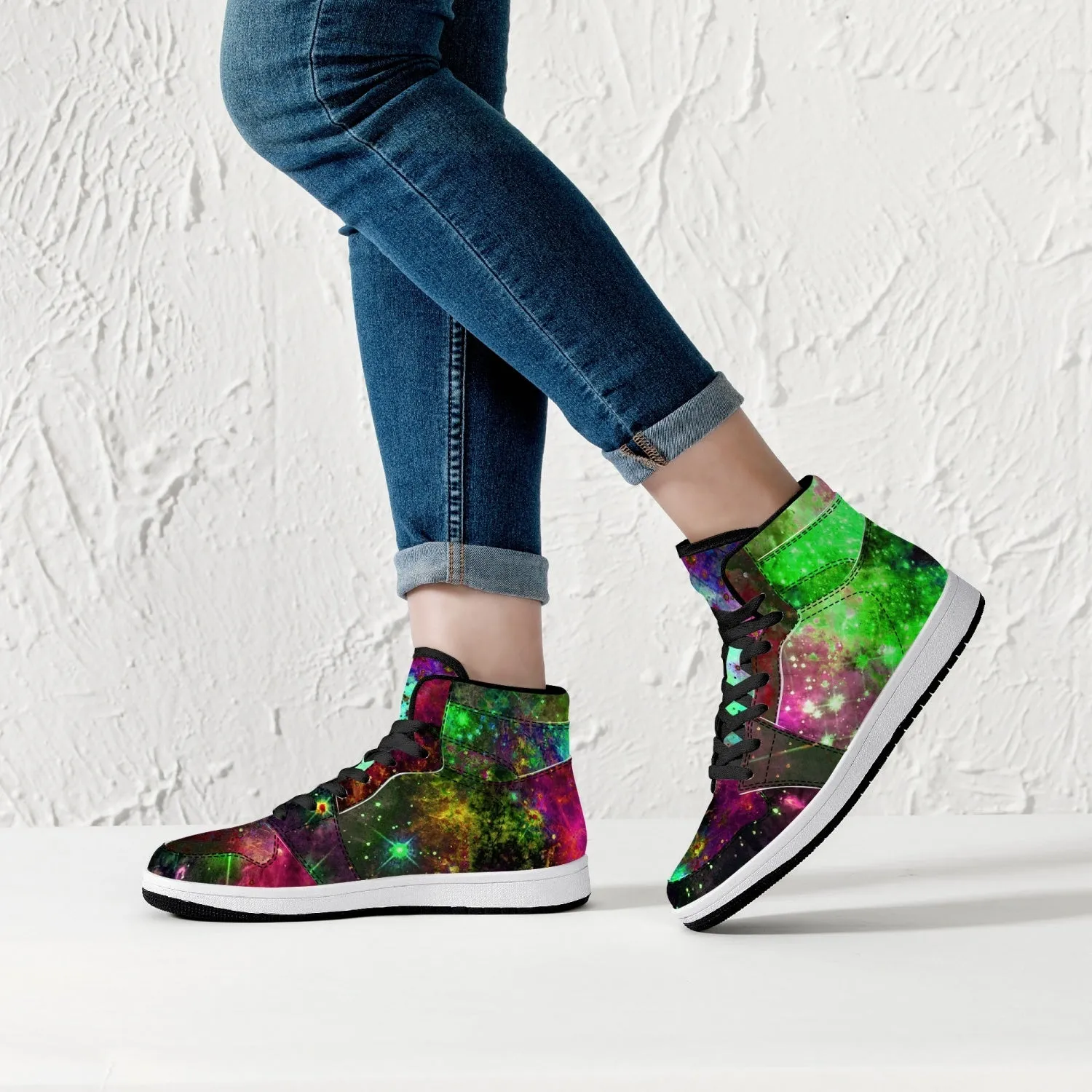 Lilith Psychedelic Split-Style High-Top Sneakers