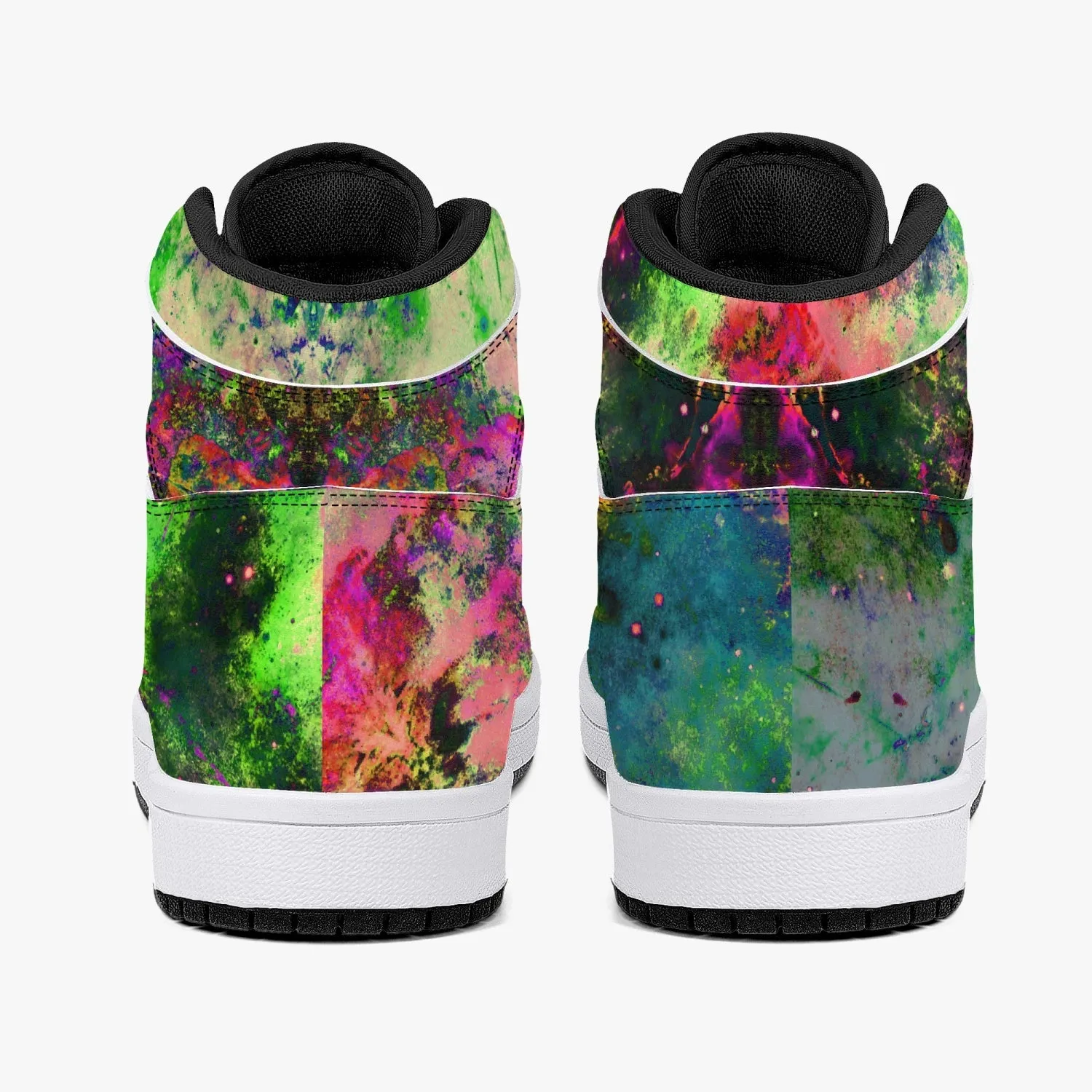 Lucid Psychedelic Split-Style High-Top Sneakers