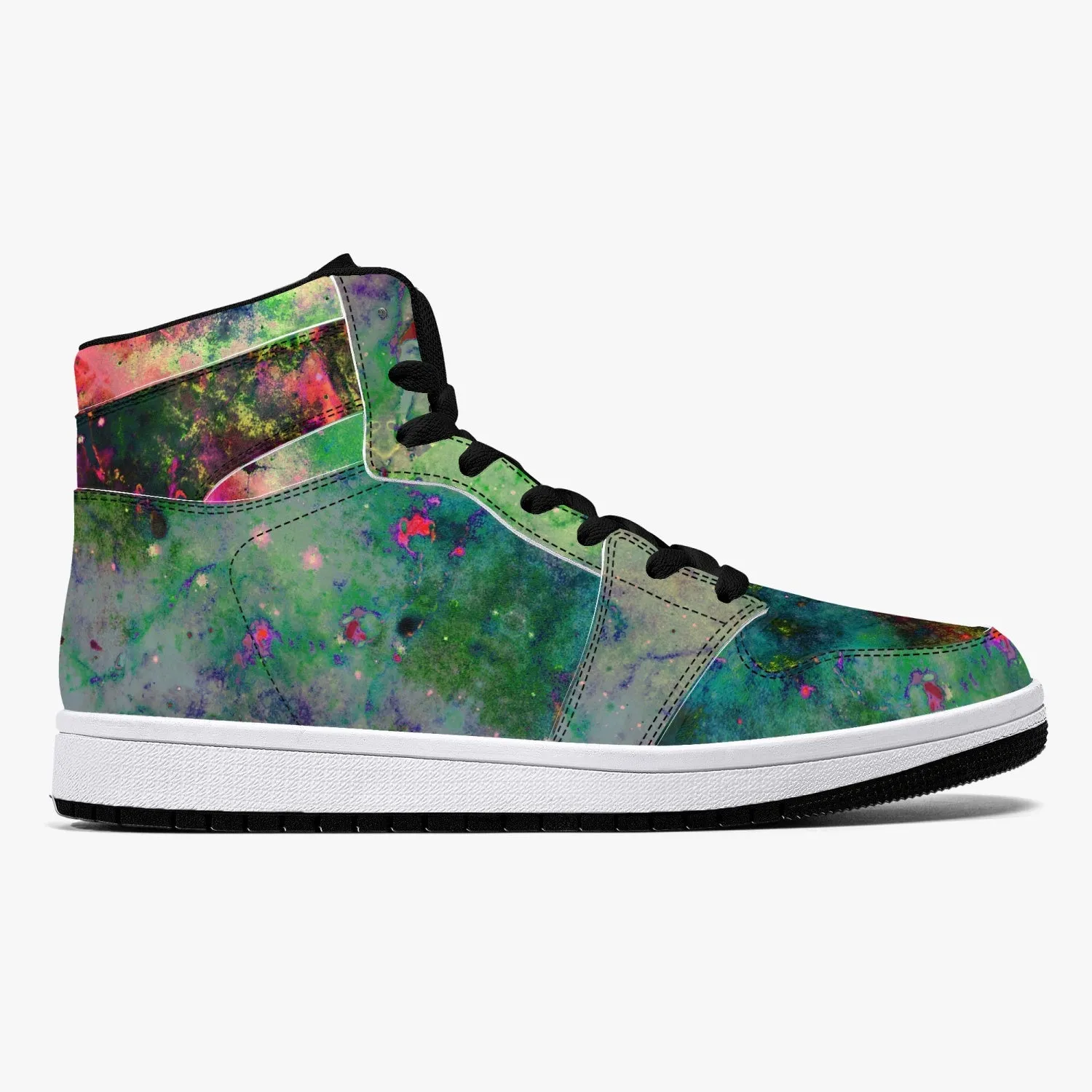 Lucid Psychedelic Split-Style High-Top Sneakers