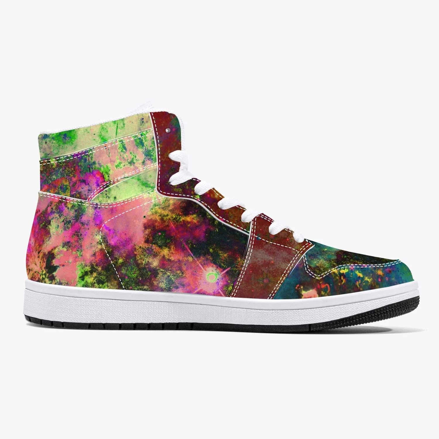 Lucid Psychedelic Split-Style High-Top Sneakers