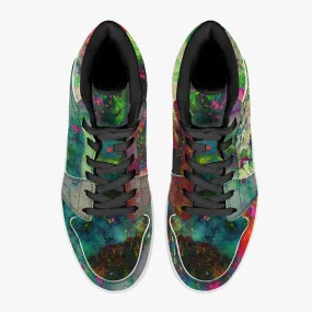 Lucid Psychedelic Split-Style High-Top Sneakers