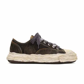 Maison MIHARA YASUHIRO "PETERSON23" OG Sole Washed Denim Low-Top Sneaker (Black)
