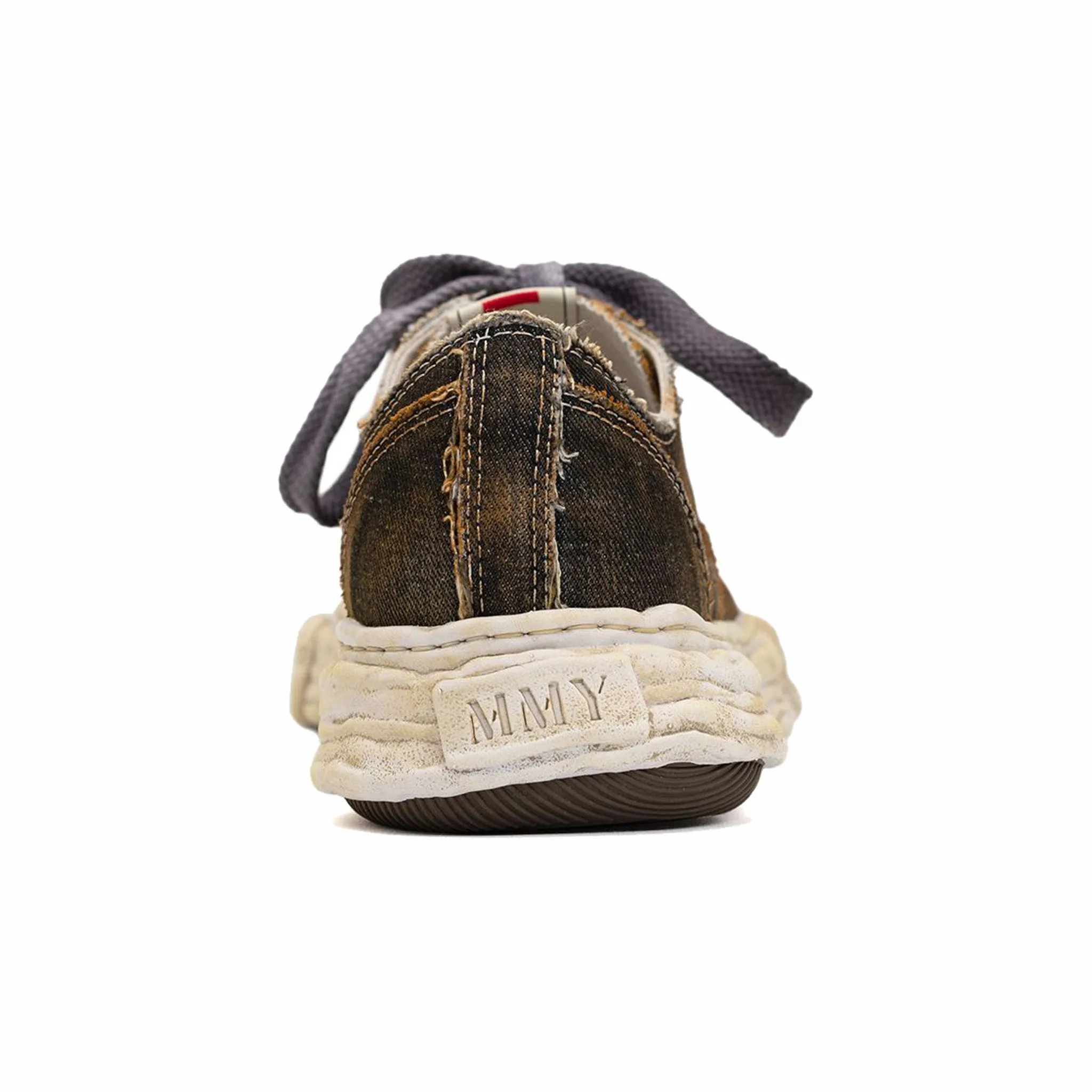 Maison MIHARA YASUHIRO "PETERSON23" OG Sole Washed Denim Low-Top Sneaker (Black)