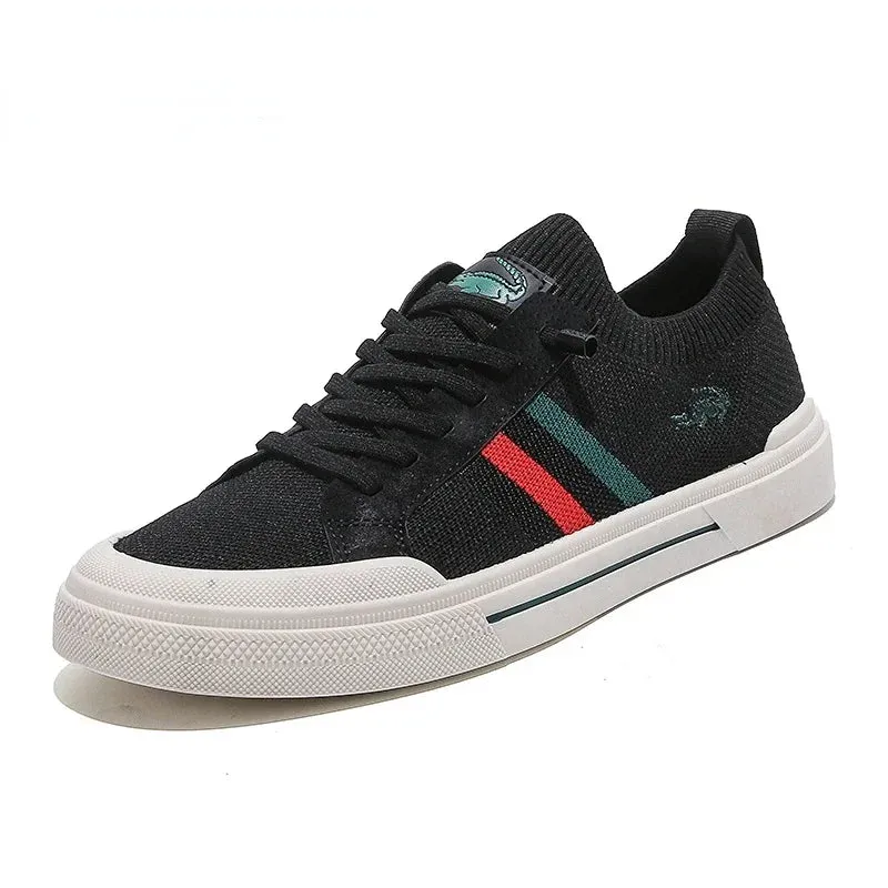 New Men's Vulcanized Fashion Breathable Comfortable Flat Casual Shoes Outdoor Sneakers