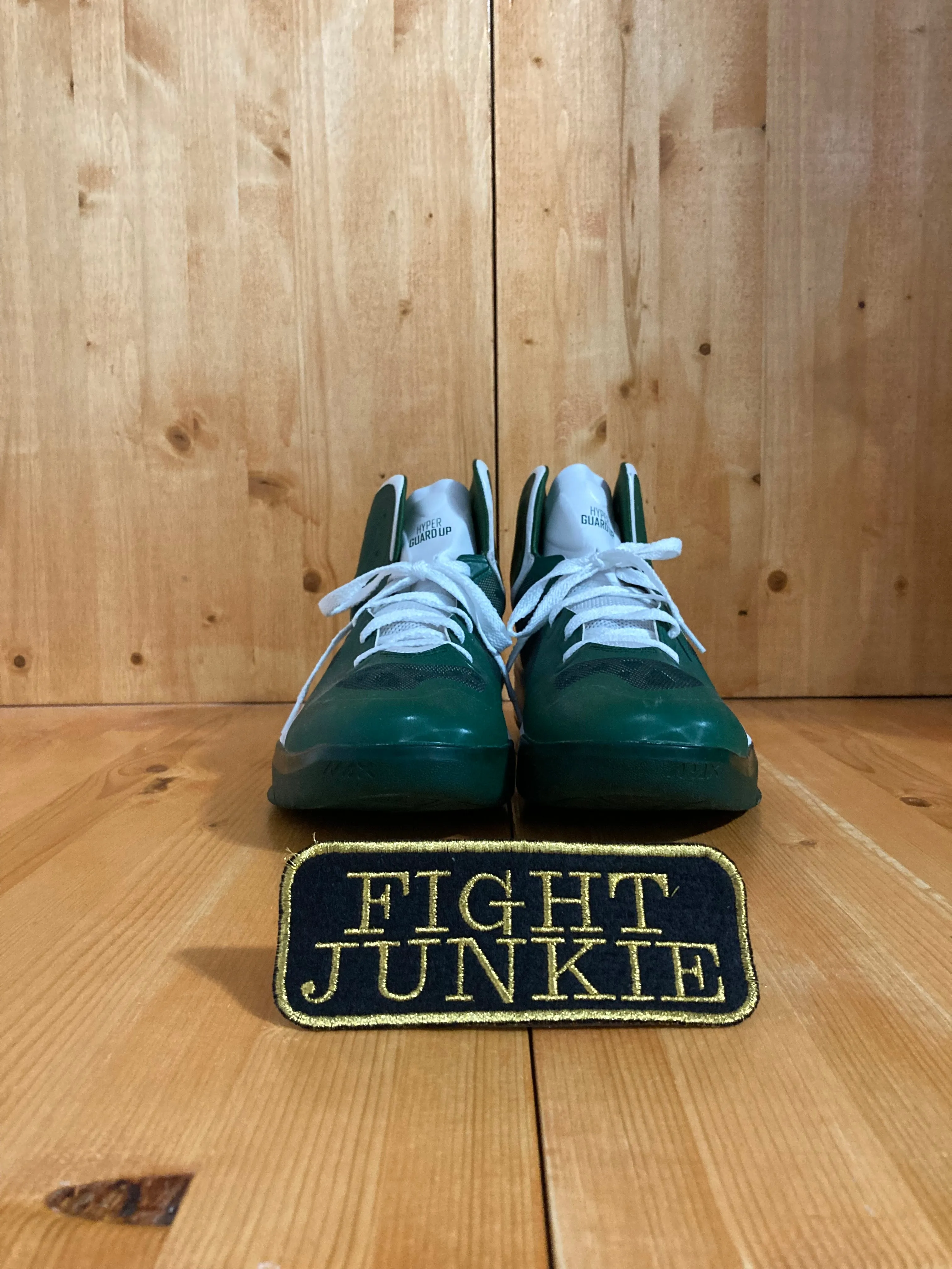 NIKE HYPER GUARD UP MAX AIR Mens Size 14 High Top Basketball Shoes Sneakers Green & White 530954--104