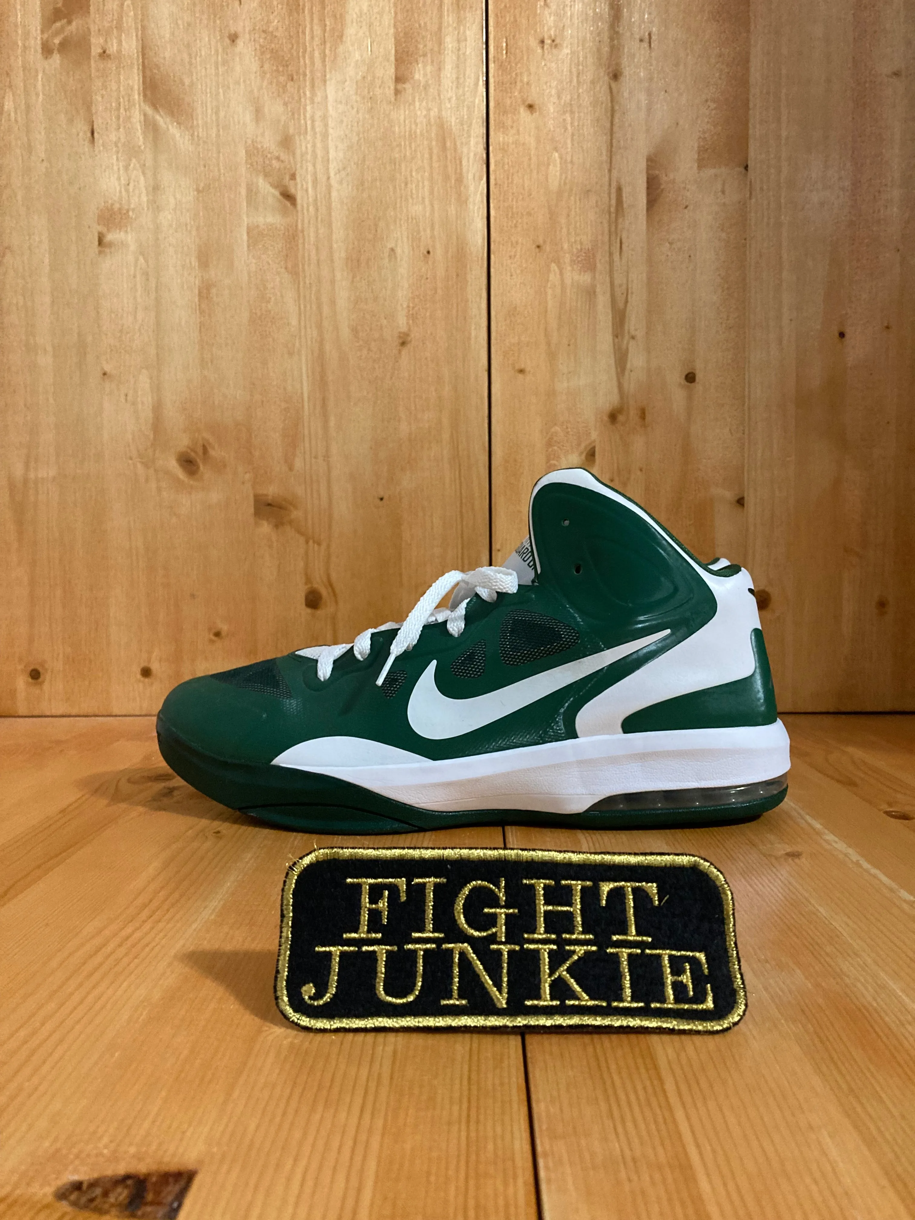 NIKE HYPER GUARD UP MAX AIR Mens Size 14 High Top Basketball Shoes Sneakers Green & White 530954--104