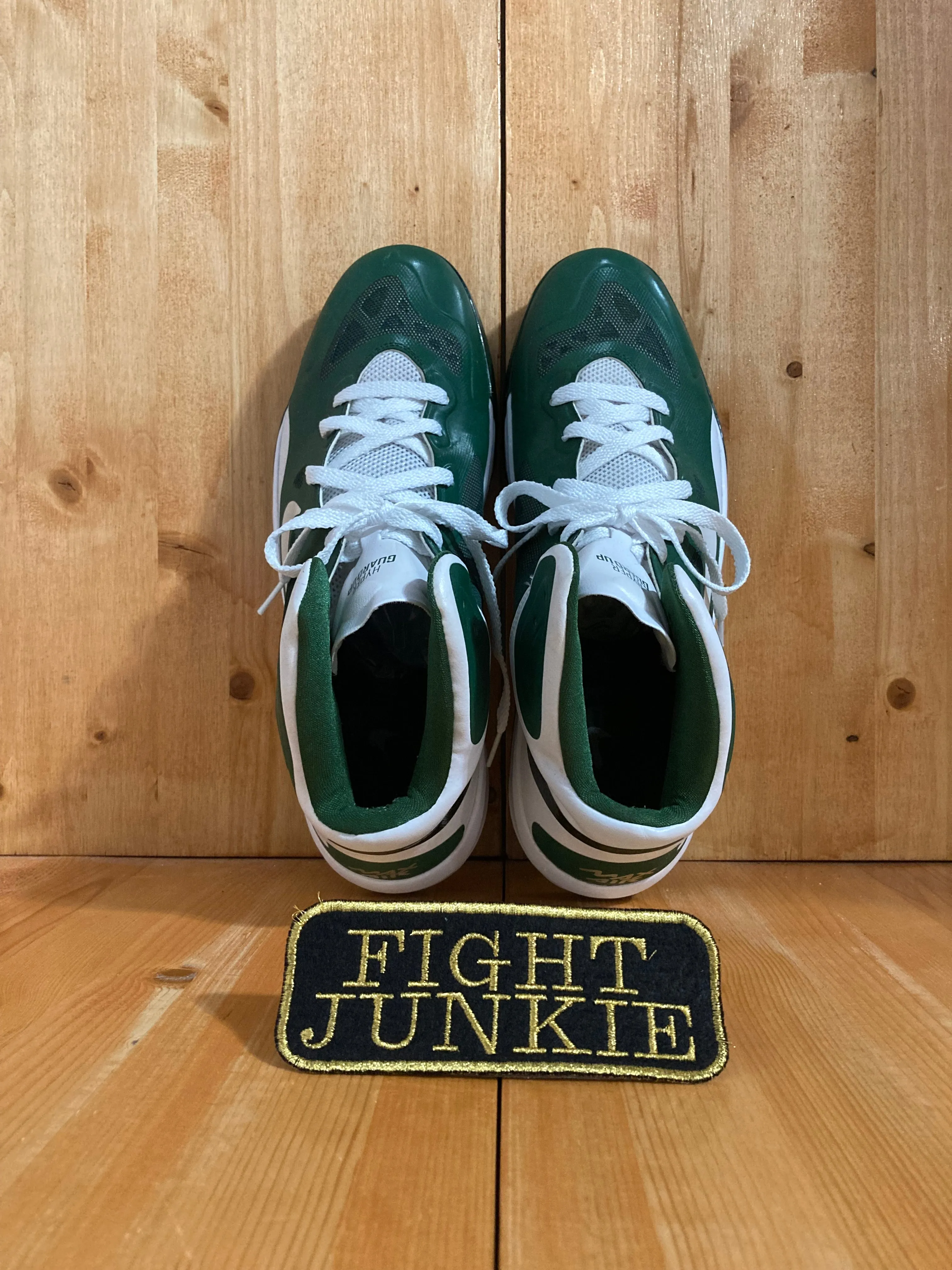 NIKE HYPER GUARD UP MAX AIR Mens Size 14 High Top Basketball Shoes Sneakers Green & White 530954--104