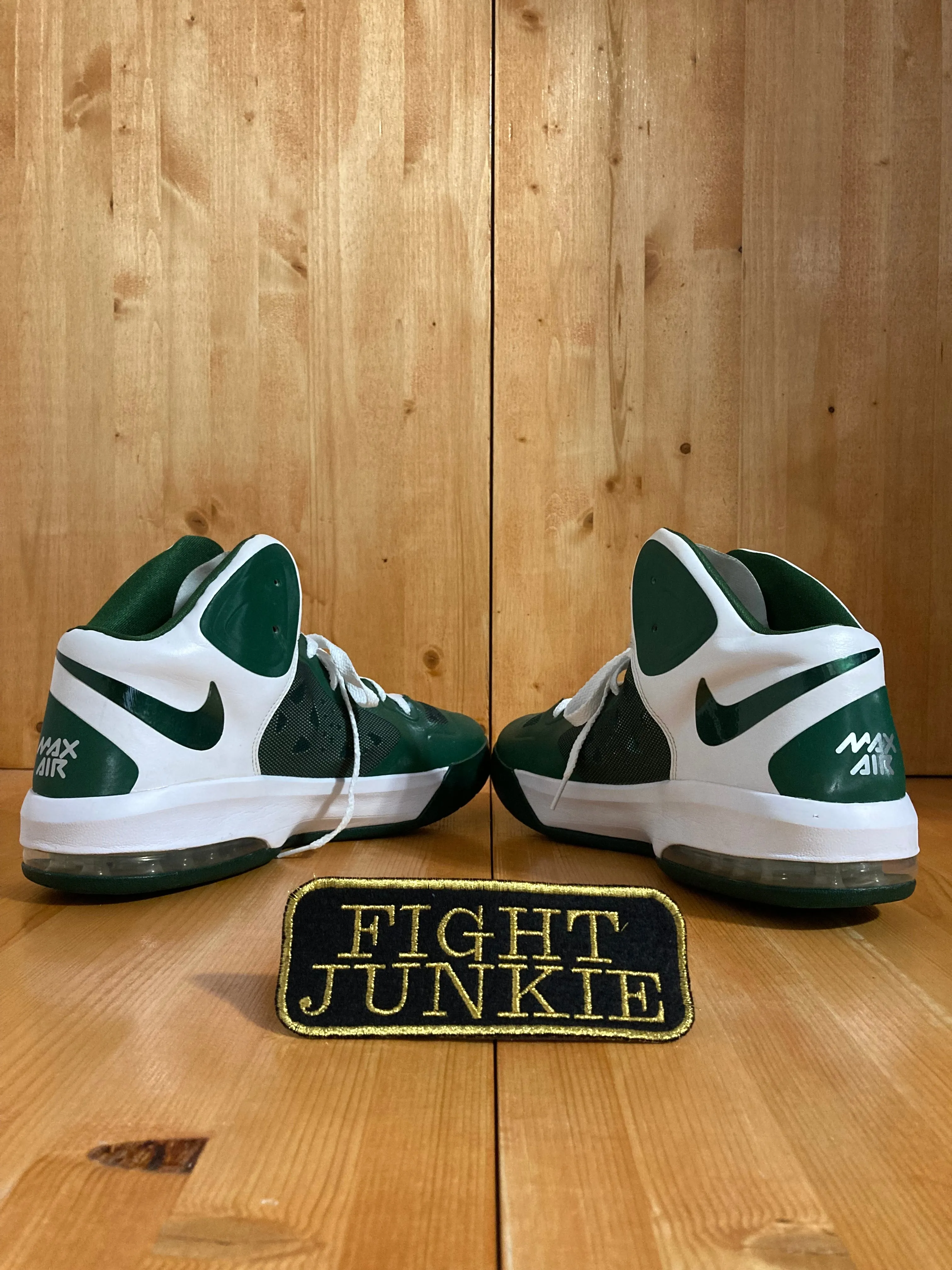 NIKE HYPER GUARD UP MAX AIR Mens Size 14 High Top Basketball Shoes Sneakers Green & White 530954--104