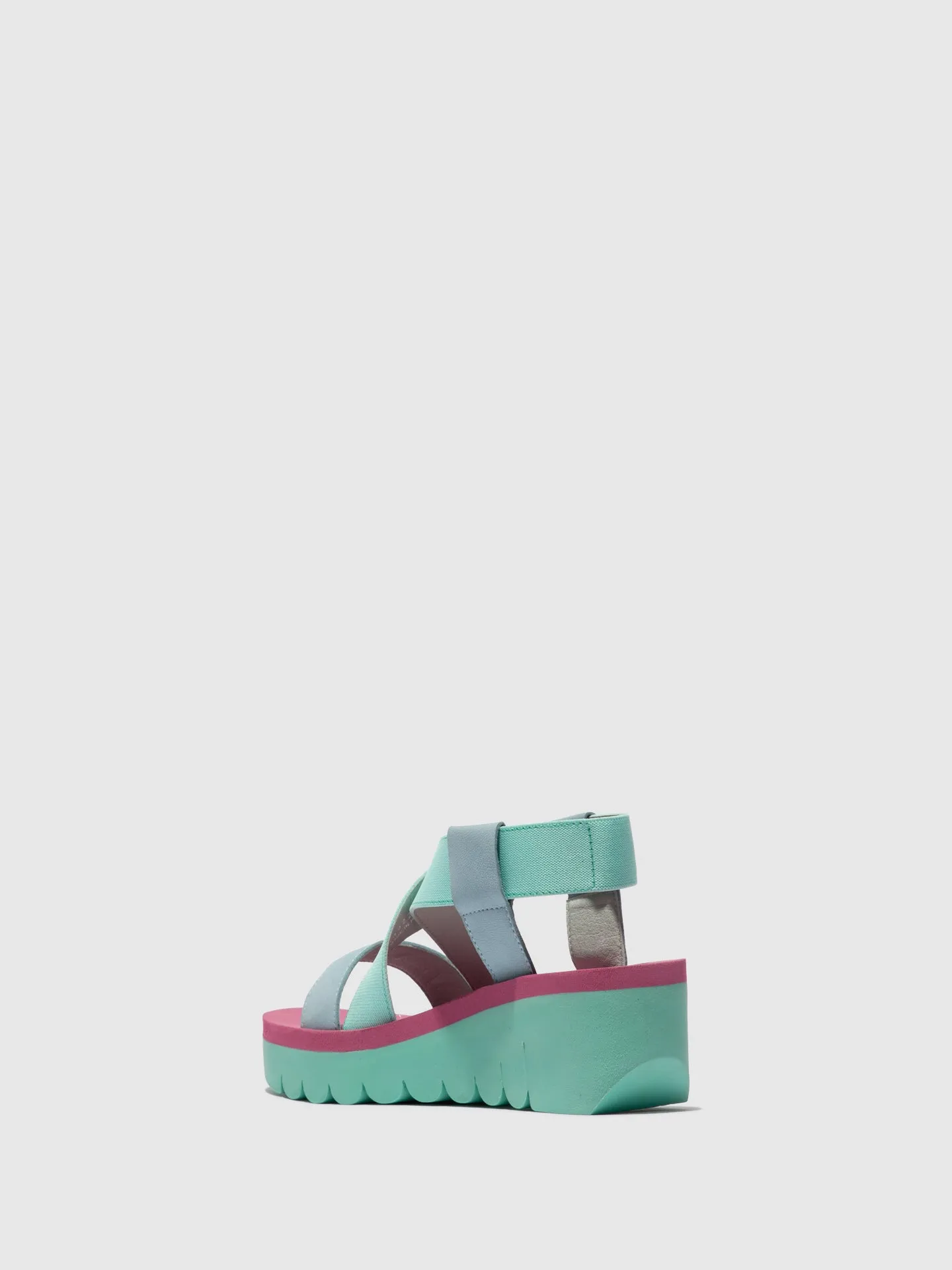 Sling-Back Sandals YABI922FLY SKY BLUE/SPEARMINT/LILAC