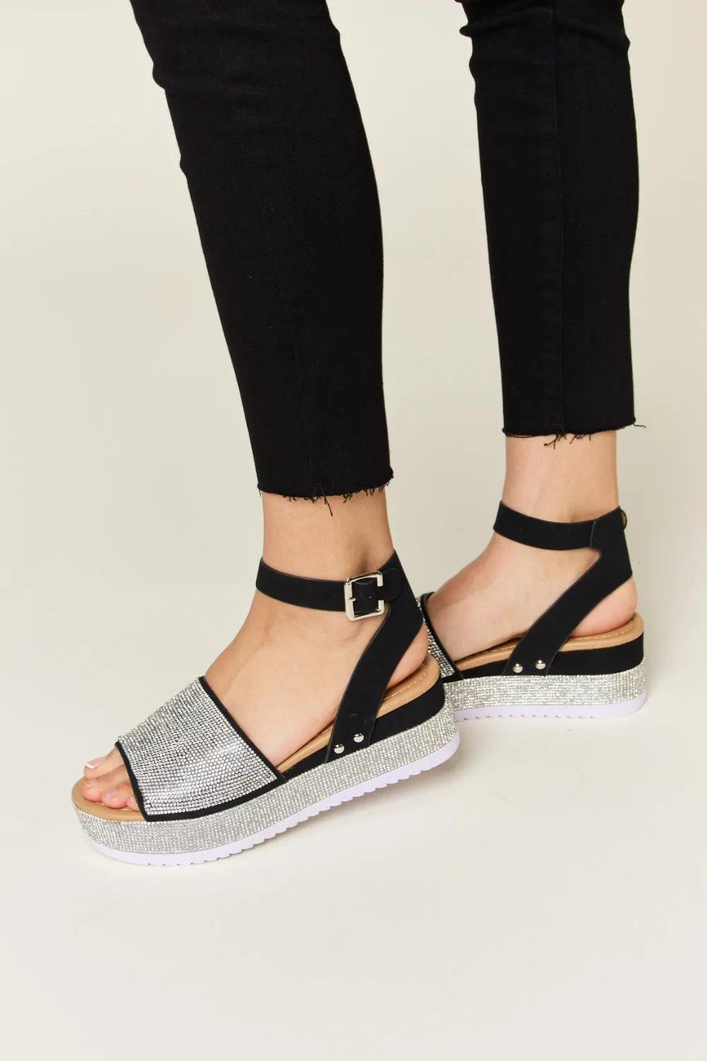 Strappy Wedge Sandals