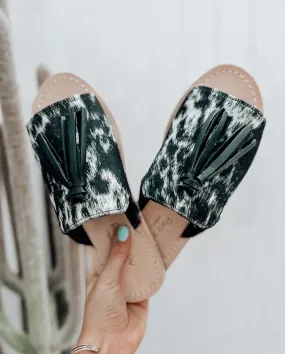 Tessa Cowhide Sandals *Salt & Pepper