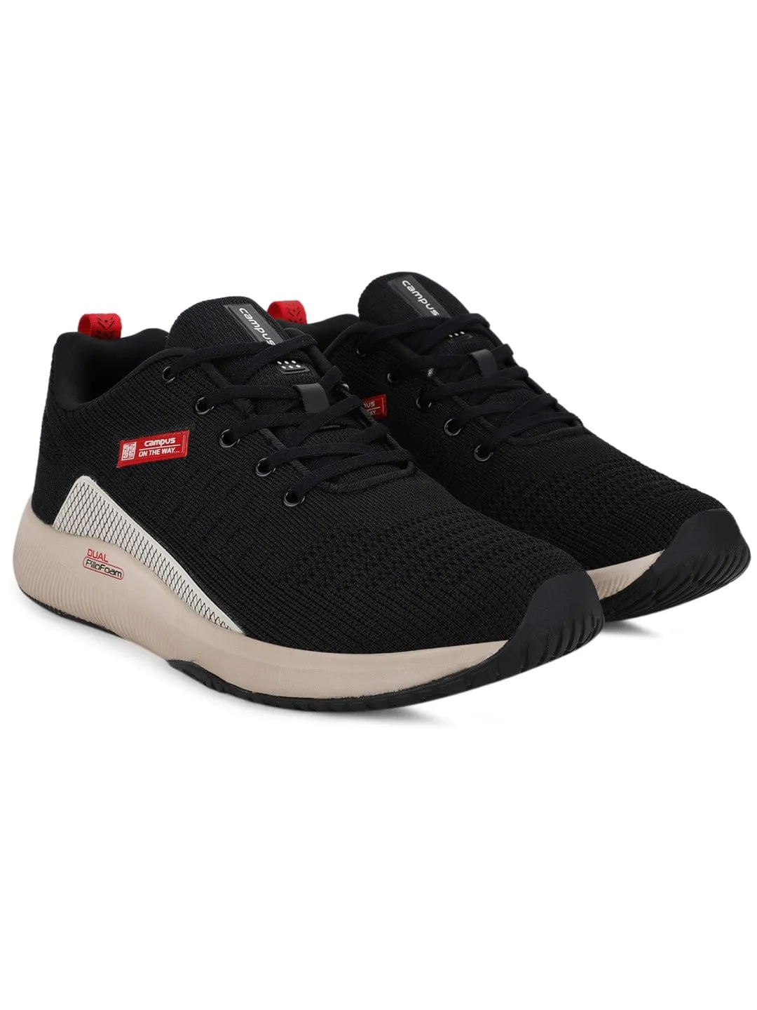 TOLL Black Men's Running Shoes
