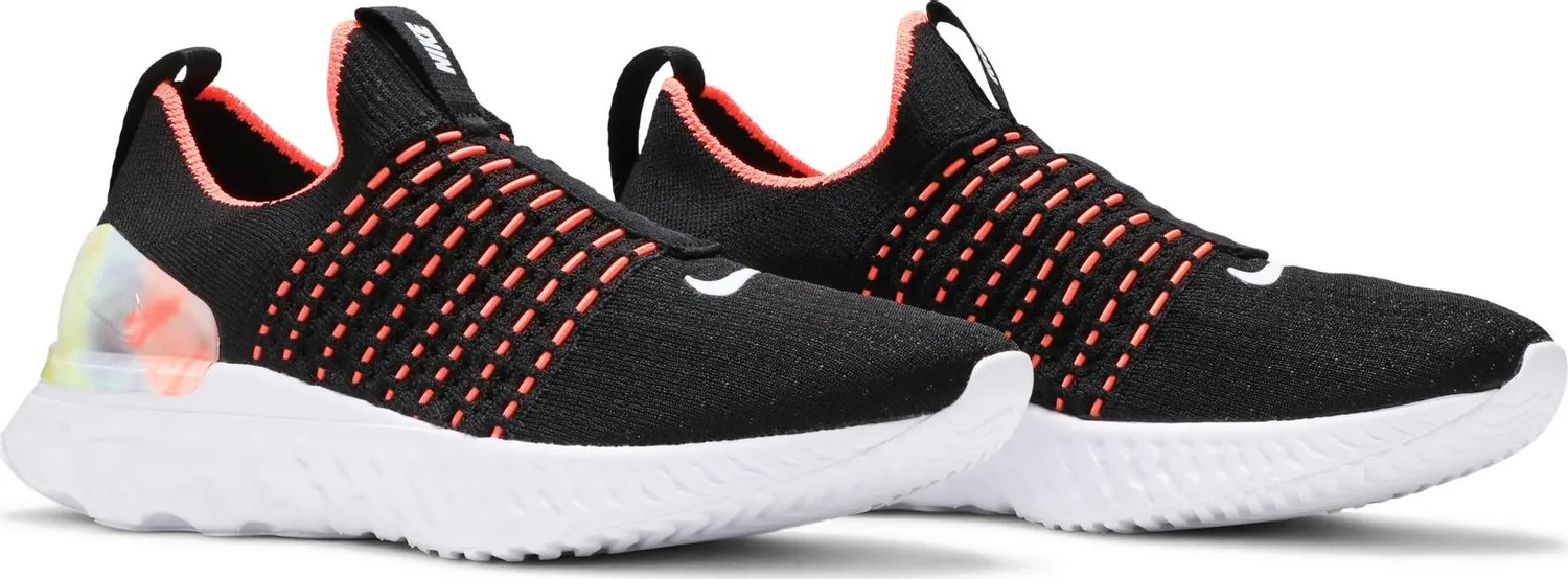 Wmns React Phantom Run Flyknit 2 'Black Bright Mango'