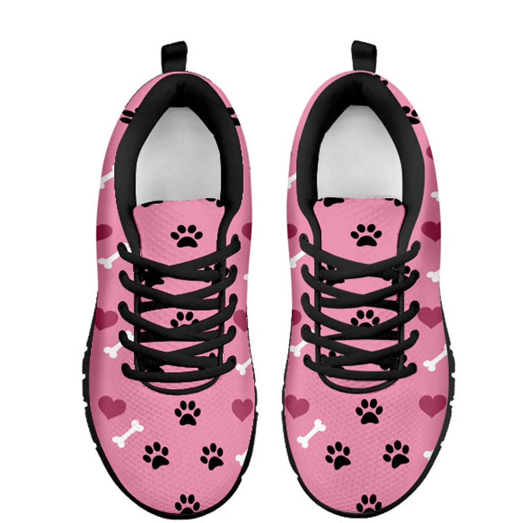 Women's Paw Prints Women's Athletic Sneakers
